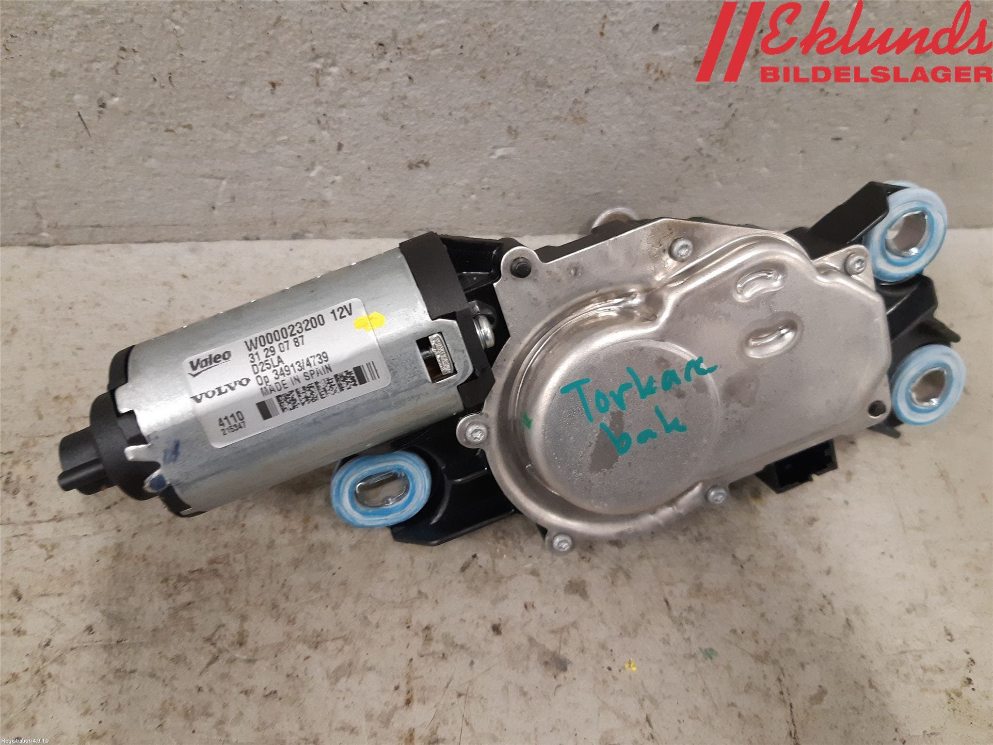 Volvo V70 08-13 Torkarmotor Baklucka