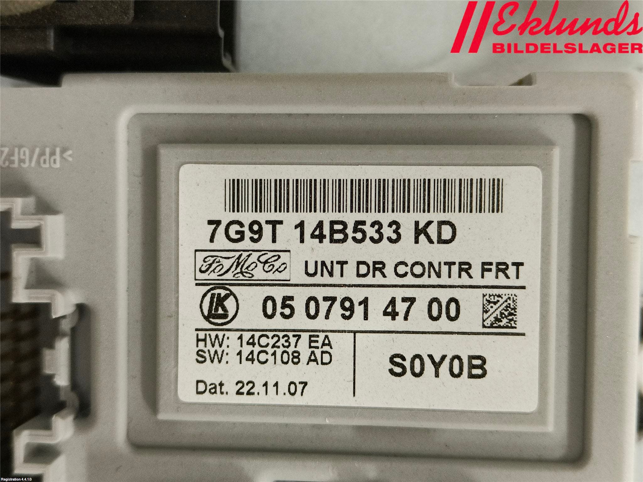 Volvo V70 08-13 Fönsterhiss El Kompl