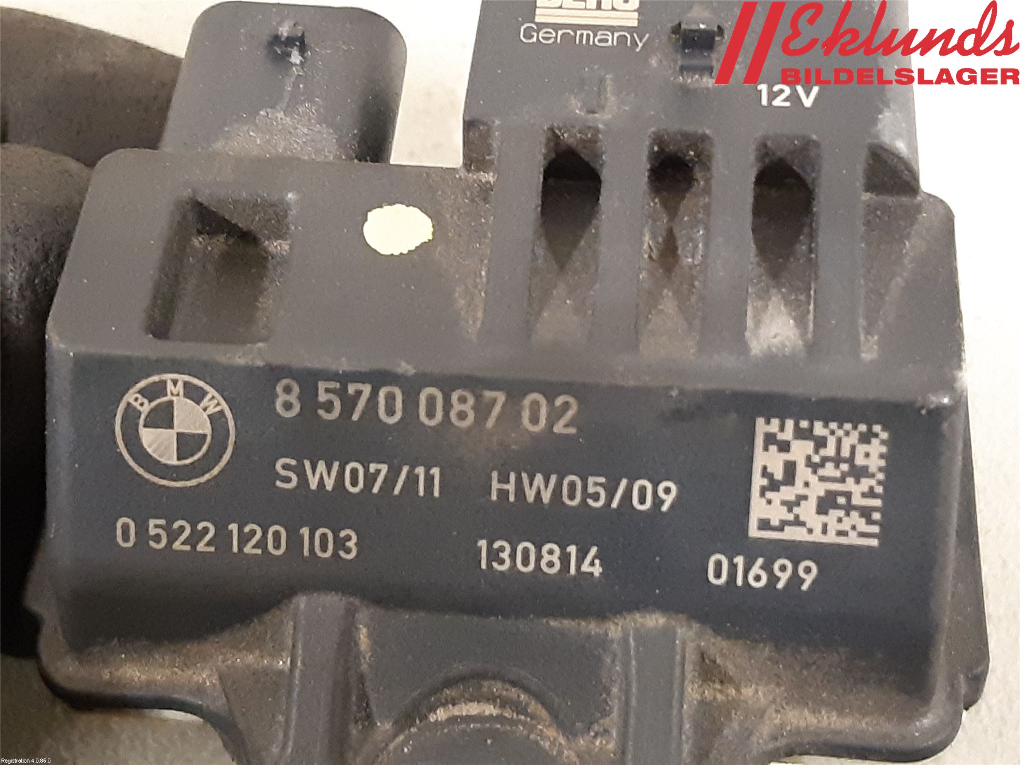 BMW 5 F10/F11/F18 09-17 Relä Glödning Diesel