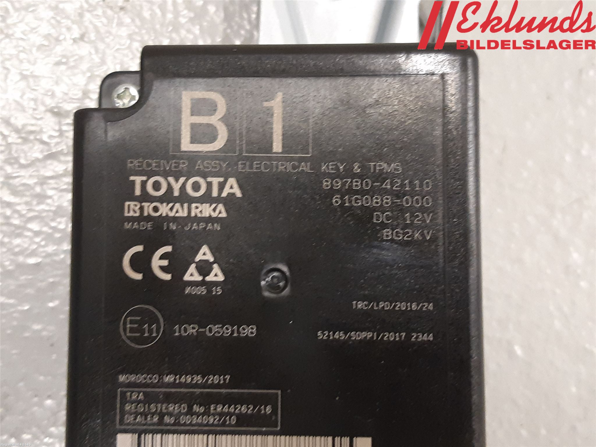 Toyota RAV4 19- Styrenhet Övrigt