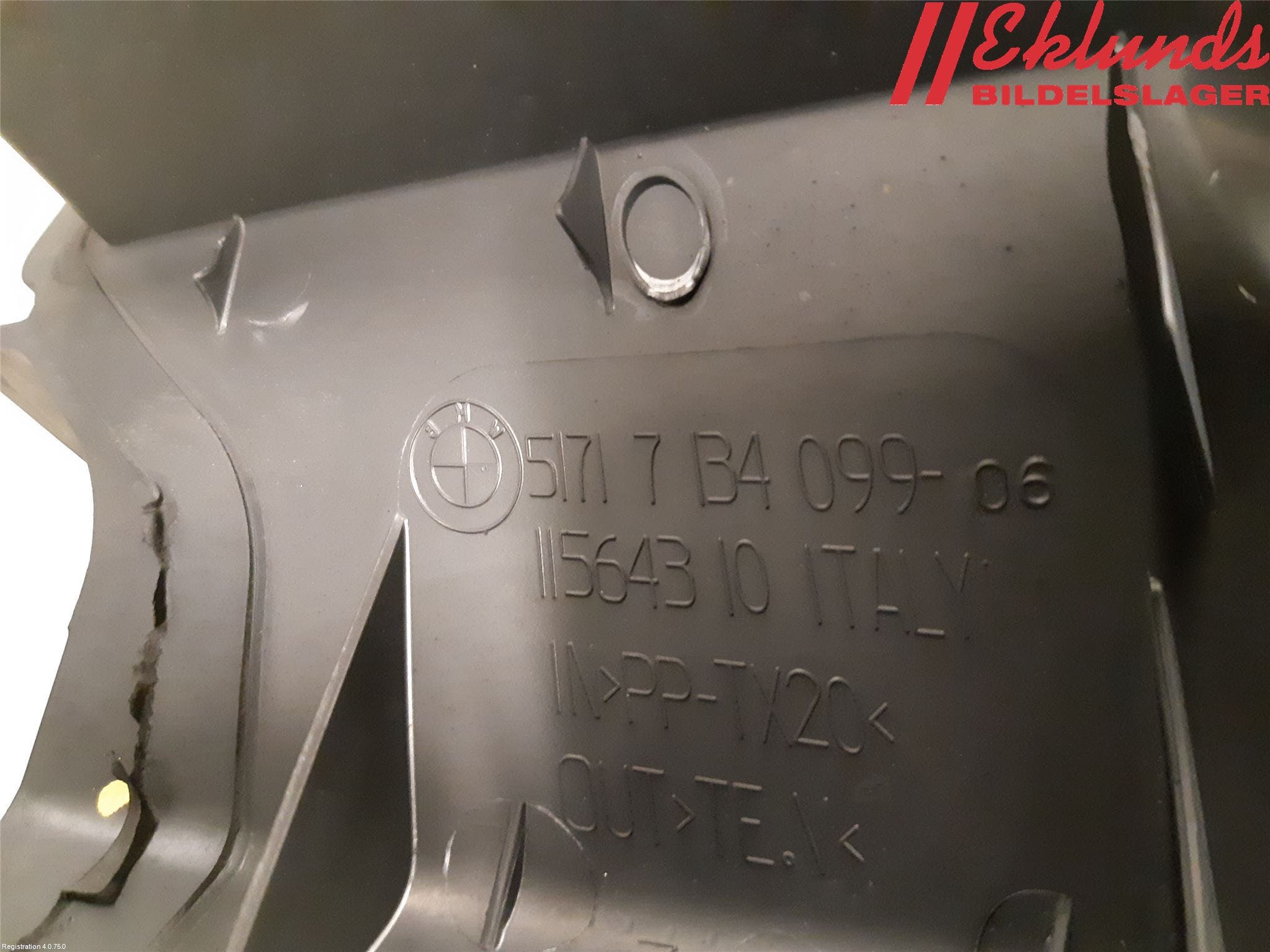 BMW 3 E90/91 SED/TOU 05-12 Deflektor Plåt-Plast Kylning