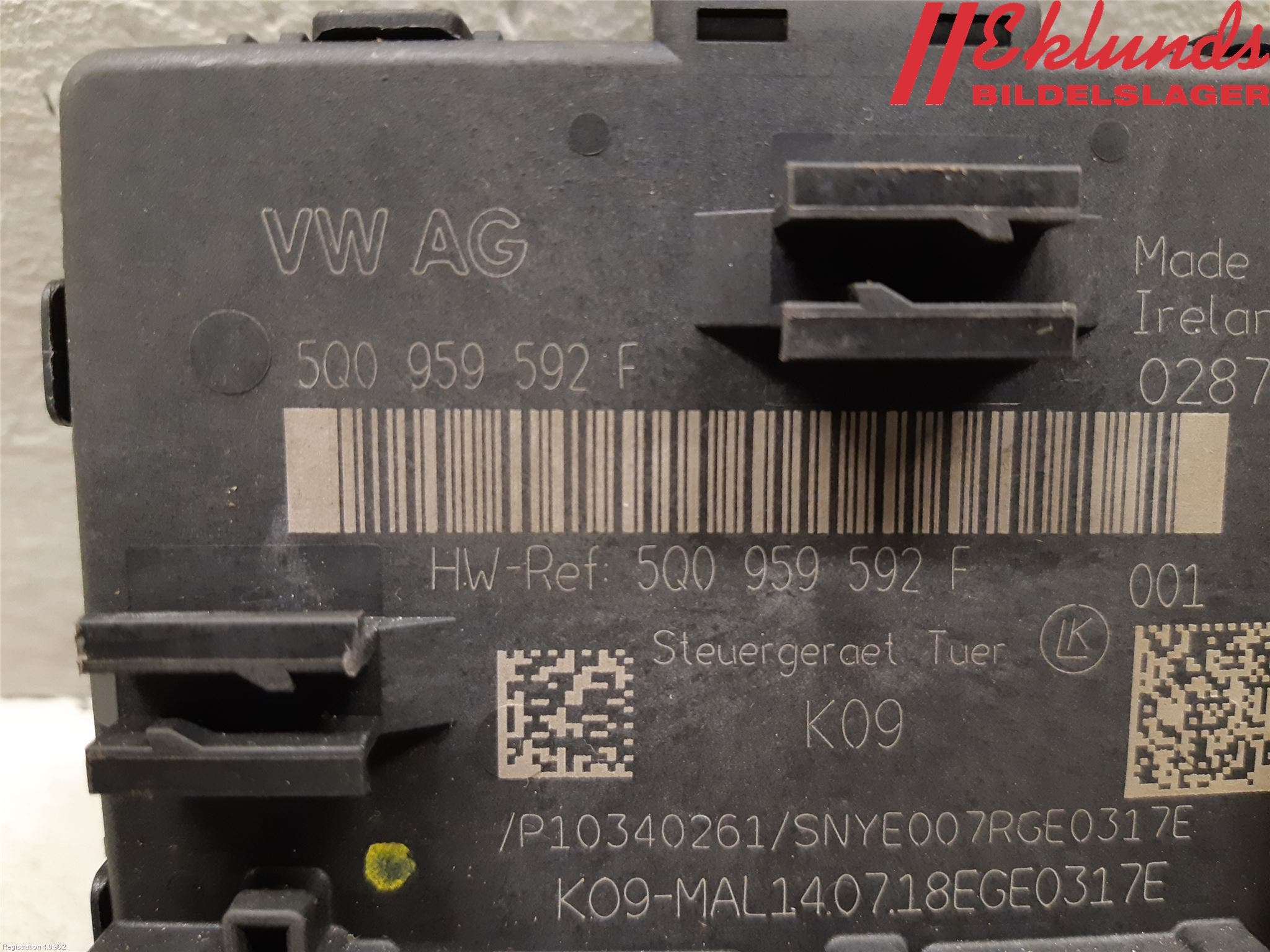 Volkswagen VW PASSAT 15-19 Styrenhet Dörr