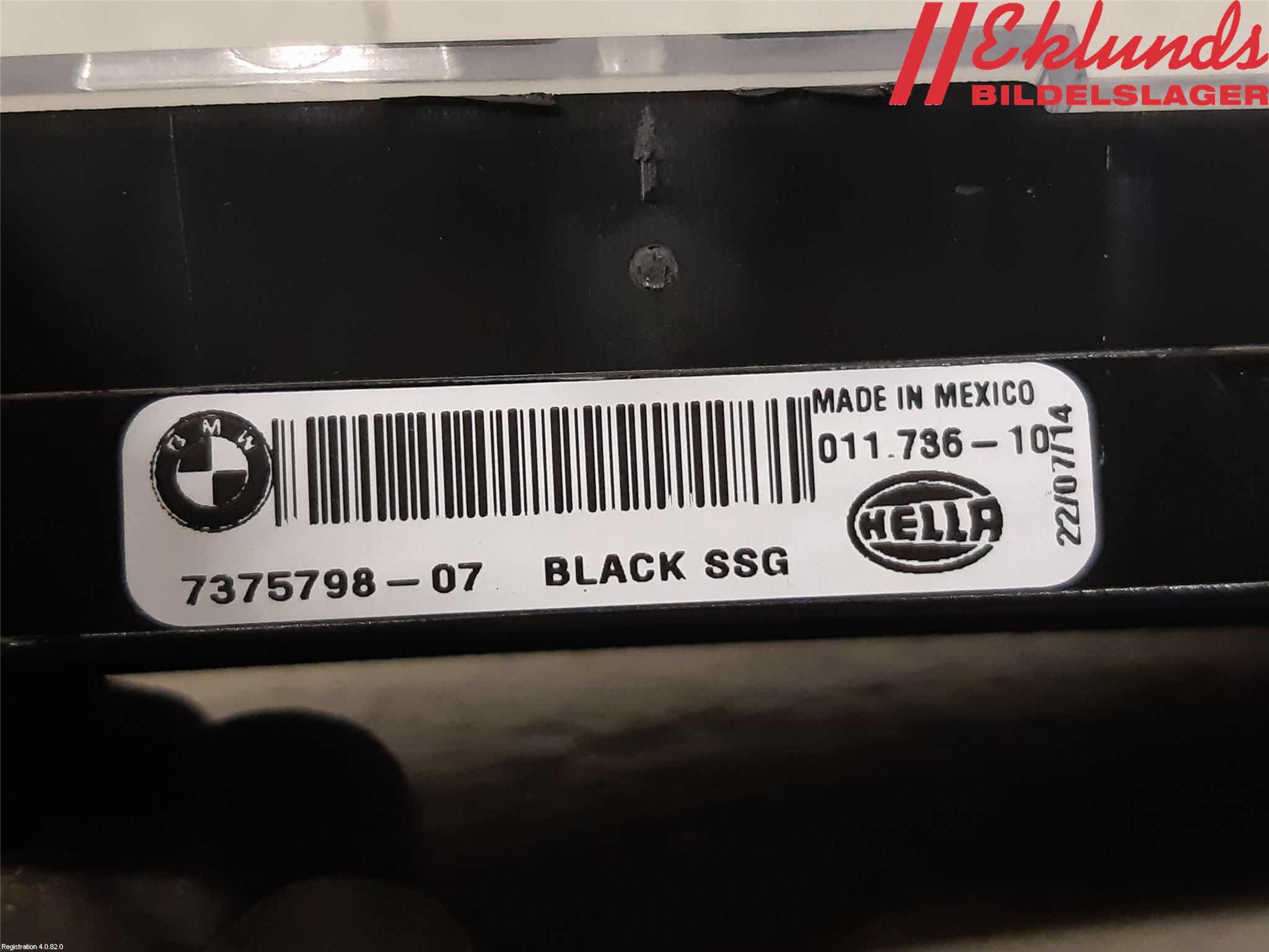 BMW X6 F16 14-19 Bromsljus Bakruta