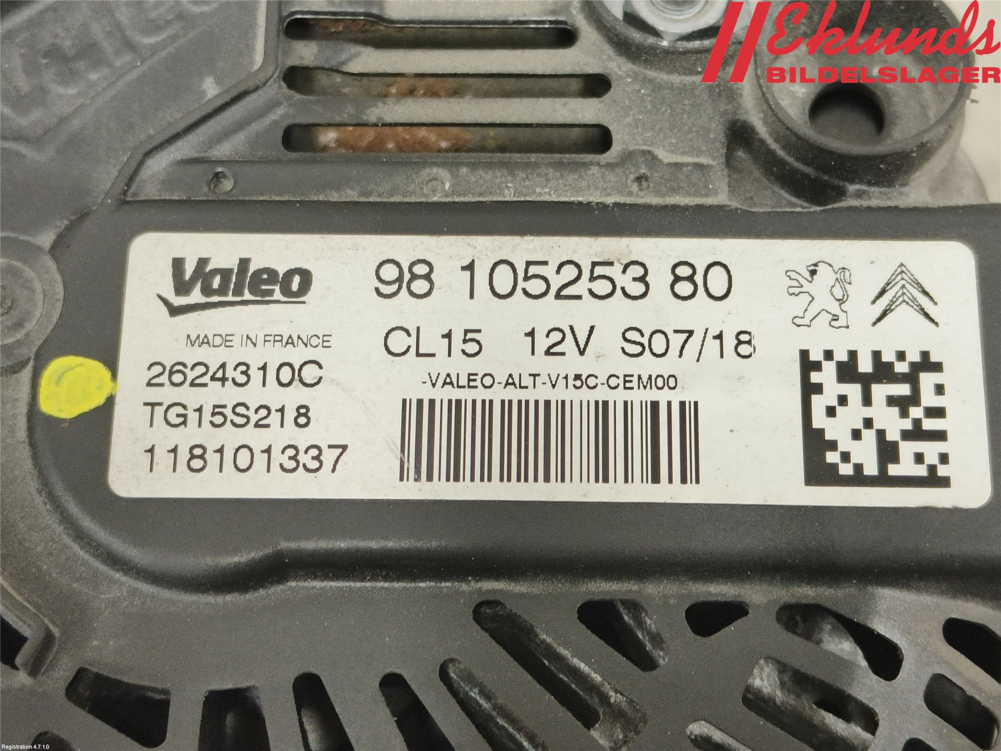 Citroen BERLINGO 08-18 Generator