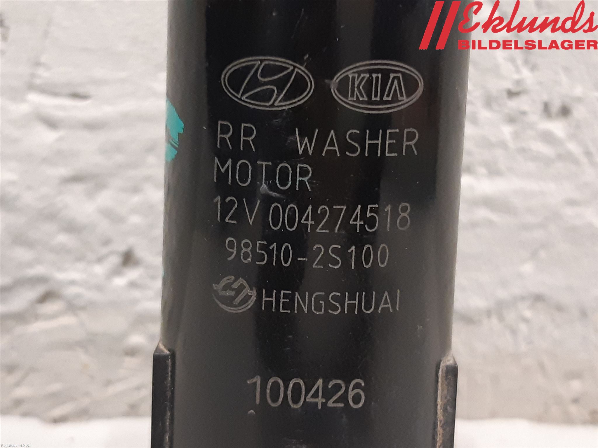 Kia SPORTAGE (SL) 11-15 Spolarpump Baklucka