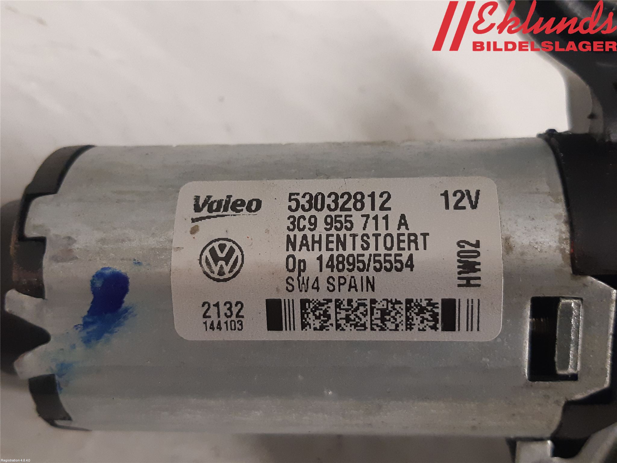 Volkswagen VW PASSAT 11-14 Torkarmotor Baklucka