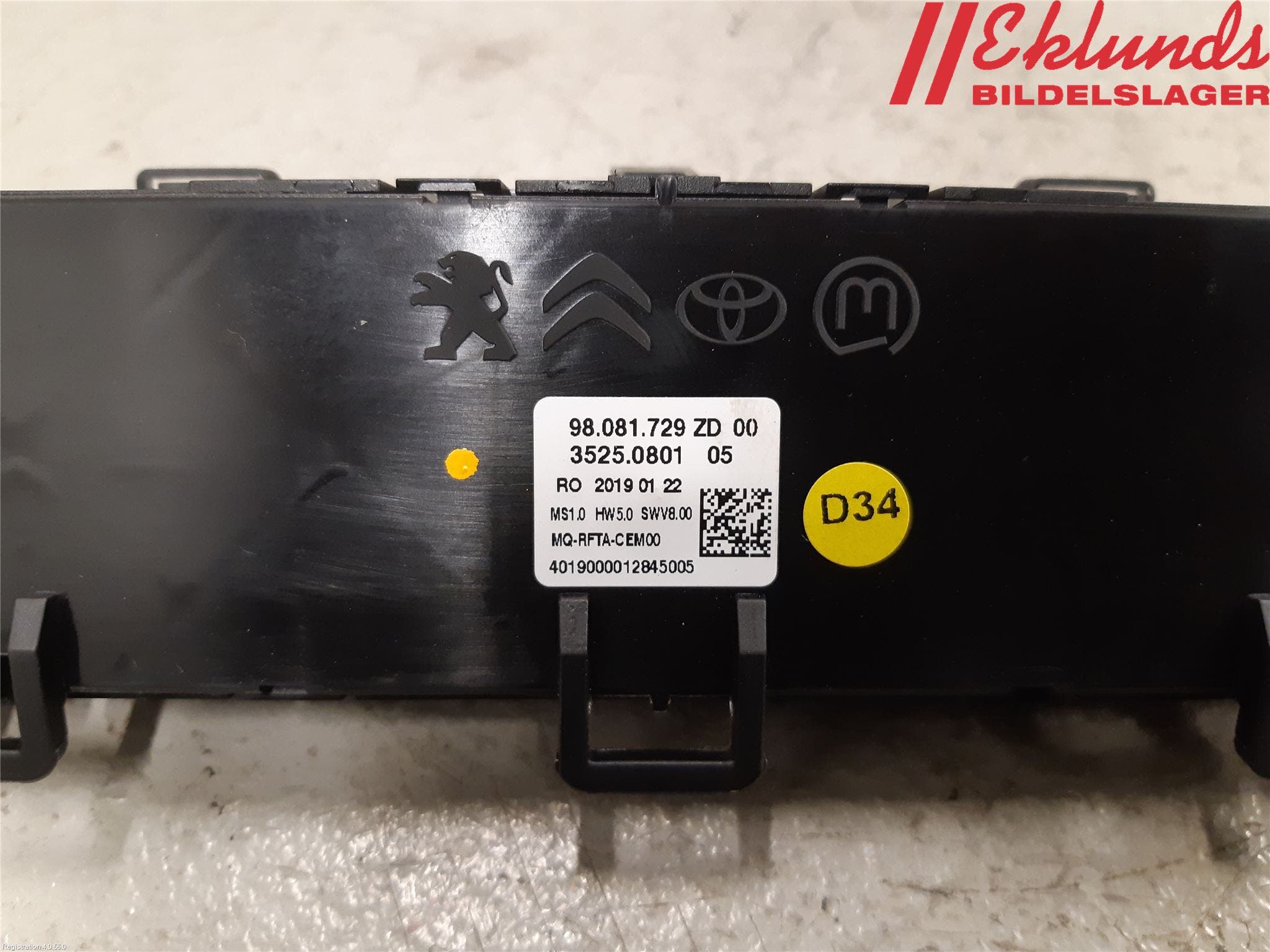 Peugeot EXPERT/E-EXPERT 17- Ac Styrenhet Ac Manöveren