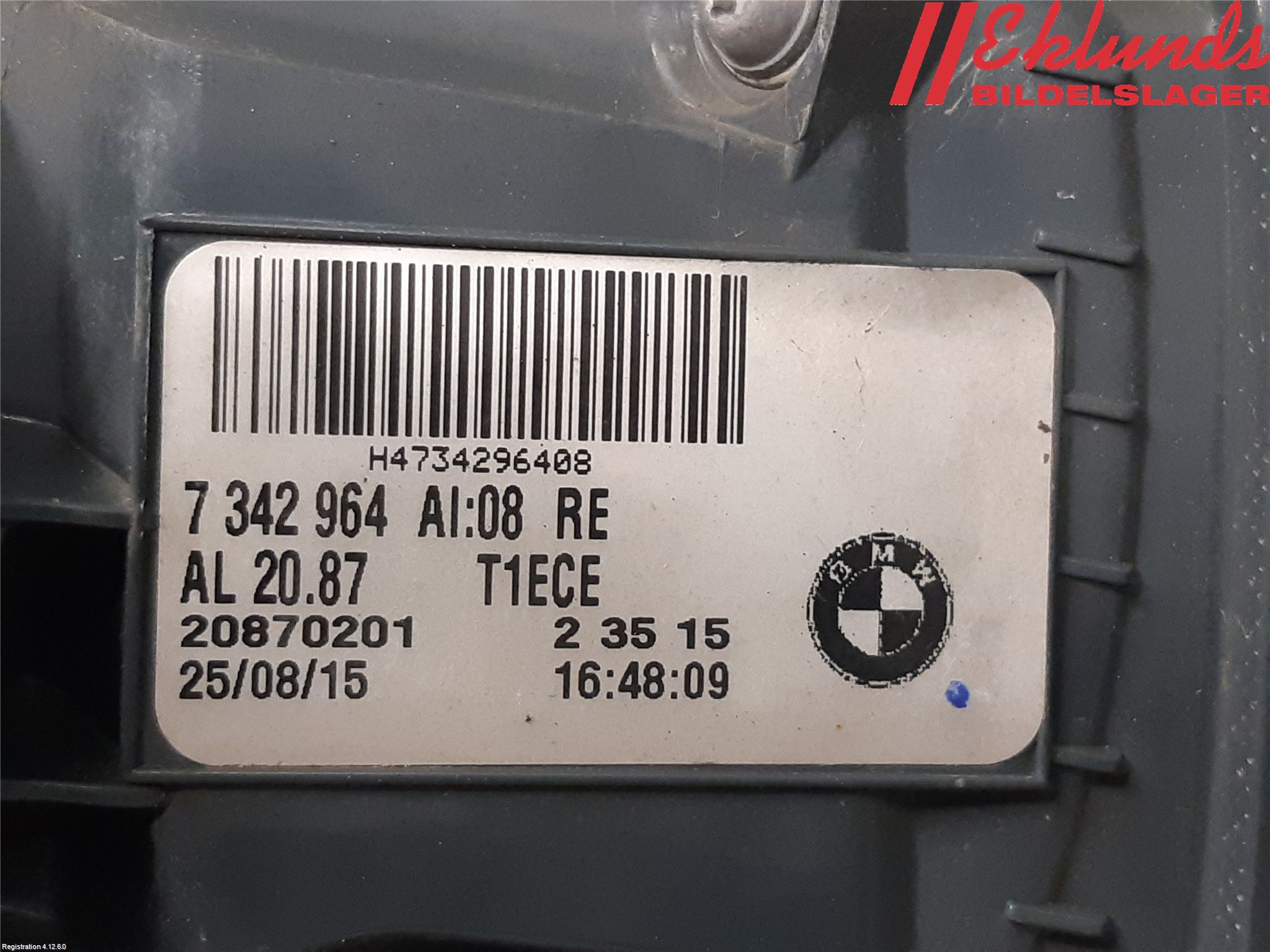 BMW 7 G11/G12 15-22 Bakljus Höger