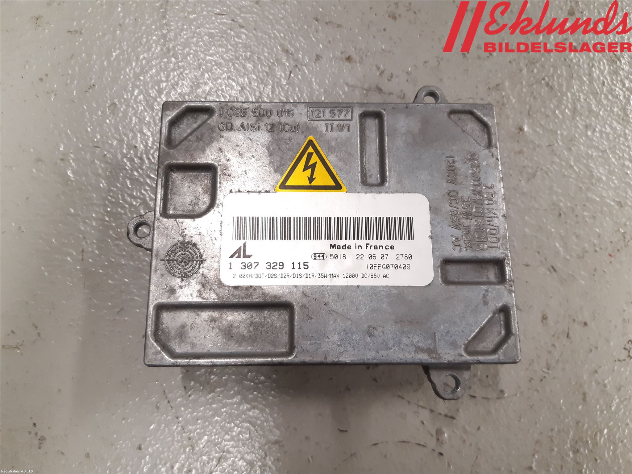 Audi A4/S4 05-07 Styrenhet Strålkastare