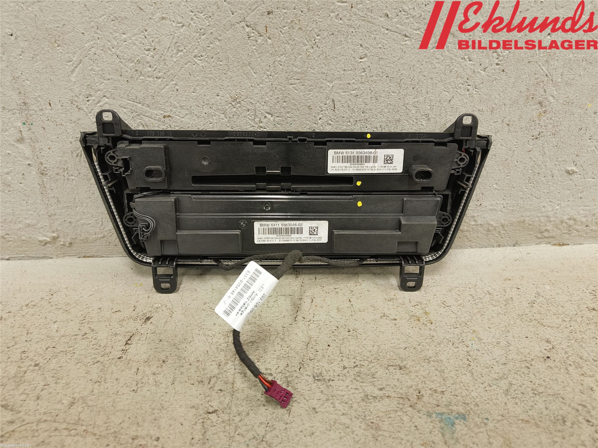 BMW 3 F30/F31/F80 12-19 Ac Styrenhet Ac Manöveren
