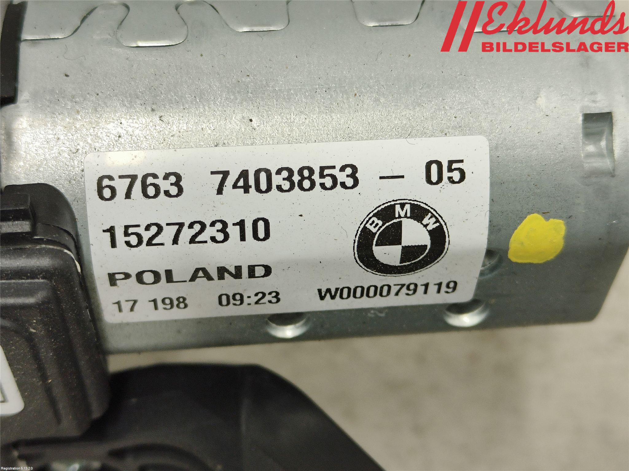 BMW 5 G30/G31/F90 17-23 Torkarmotor Baklucka