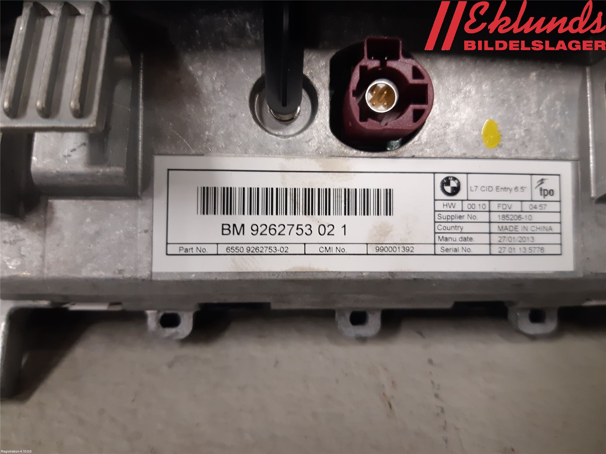 BMW 3 F30/F31/F80 12-19 Multifunktionsdisplay