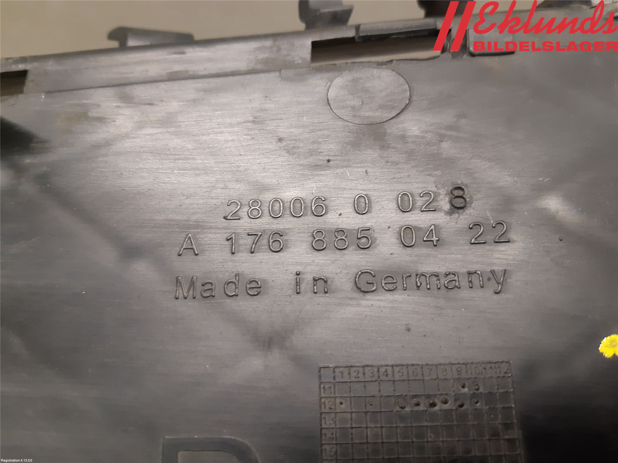 Mercedes-Benz MB A-KLASS (W176) 13-18 Stöt Utfyllnad-List-Grill