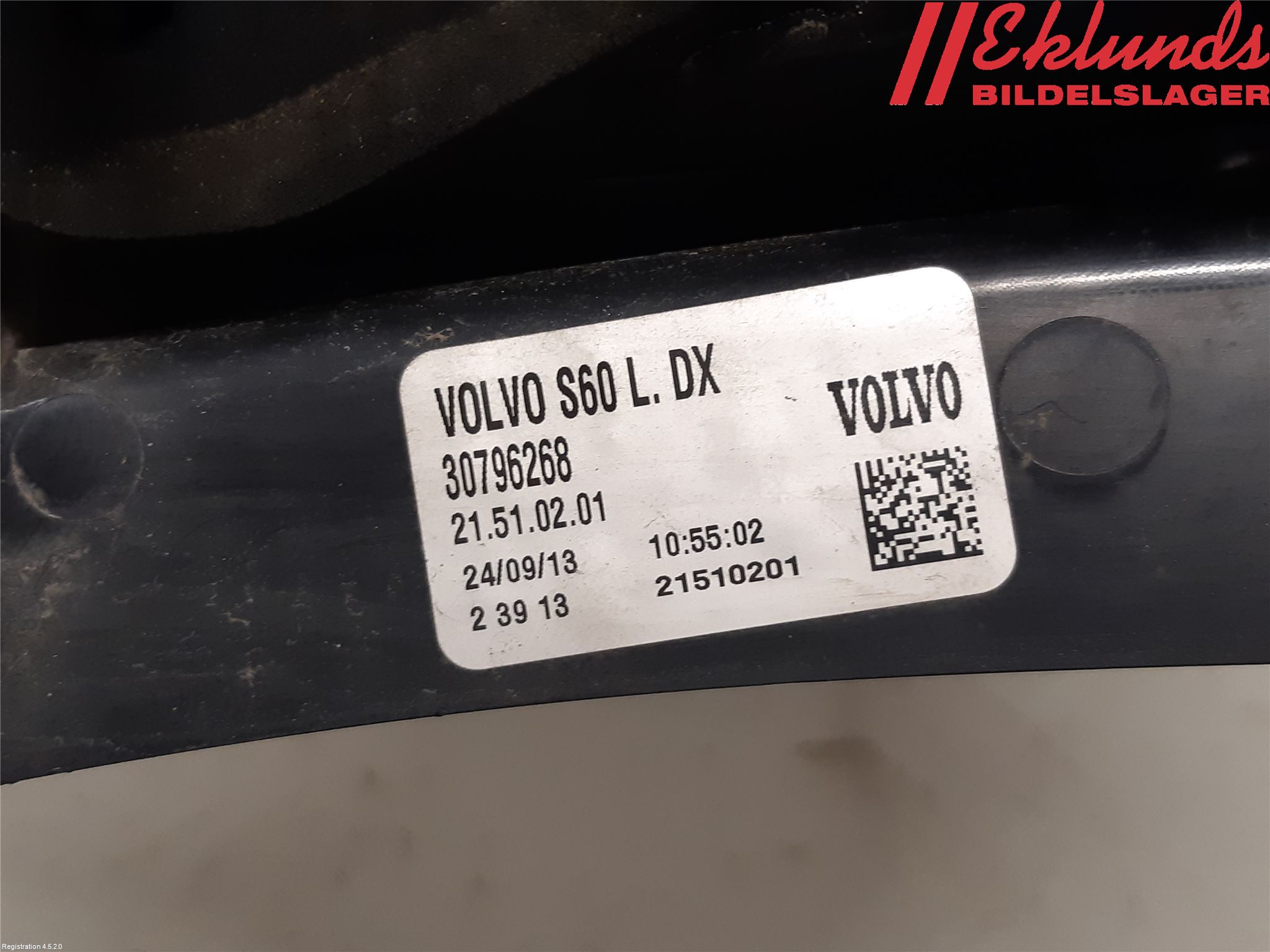 Volvo S60 14-18 Bakljus Höger