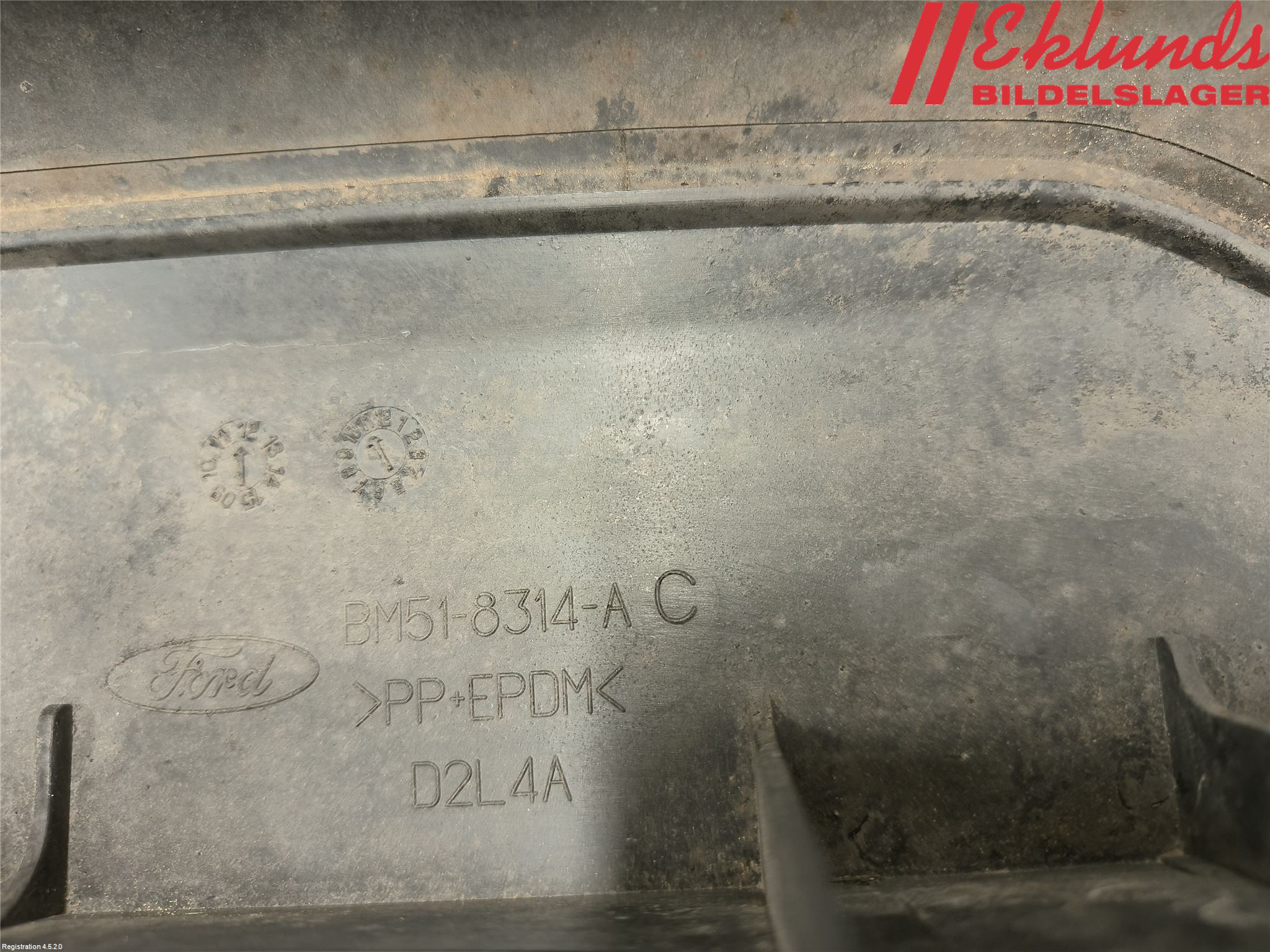 Ford FOCUS 11-14 Deflektor Plåt-Plast Kylning