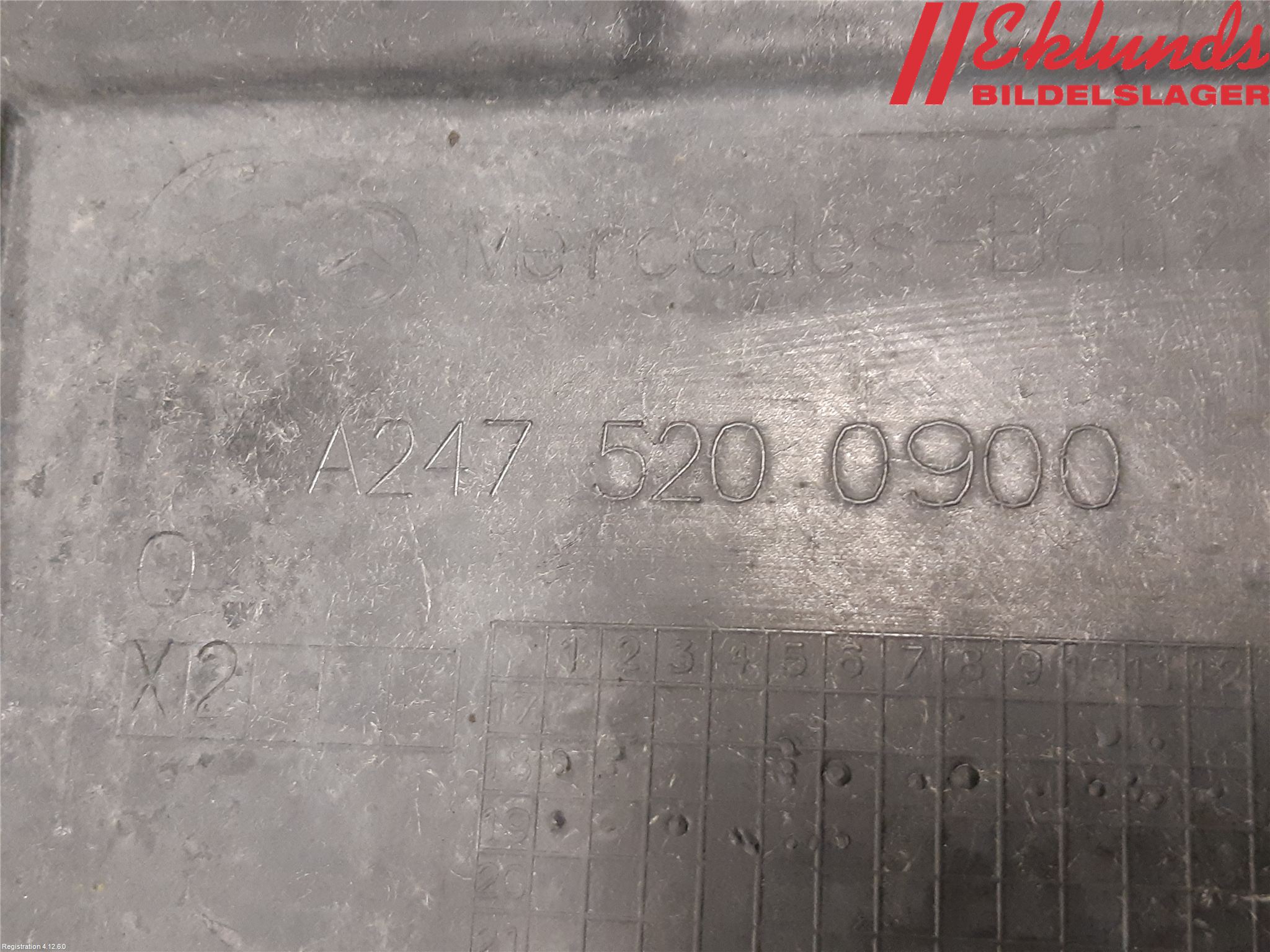 Mercedes-Benz MB CLA-KLASS (C118/X118) 19- Hasplåt Plåt-Plast