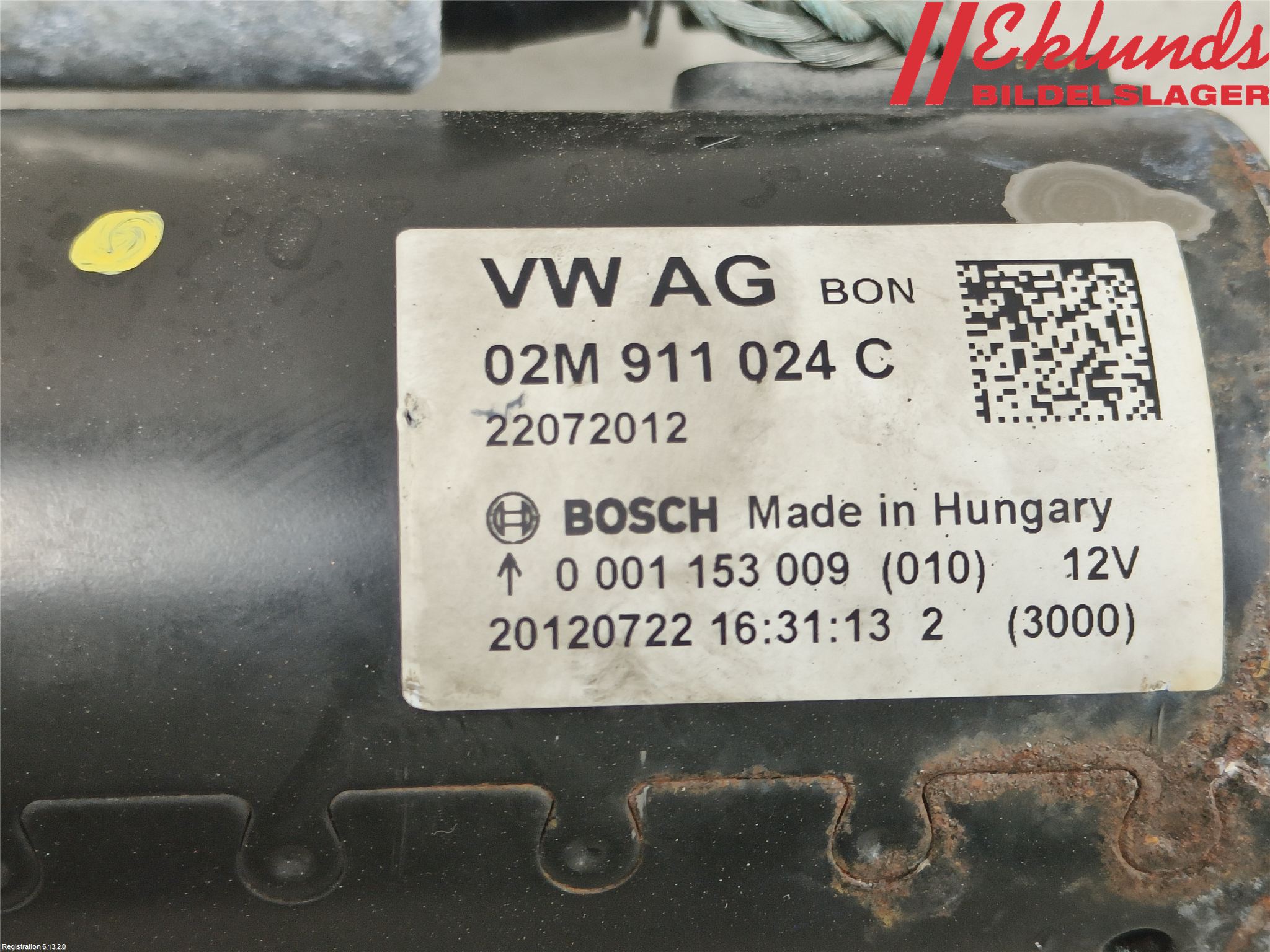 Audi A3/S3 05-13 Startmotor Diesel