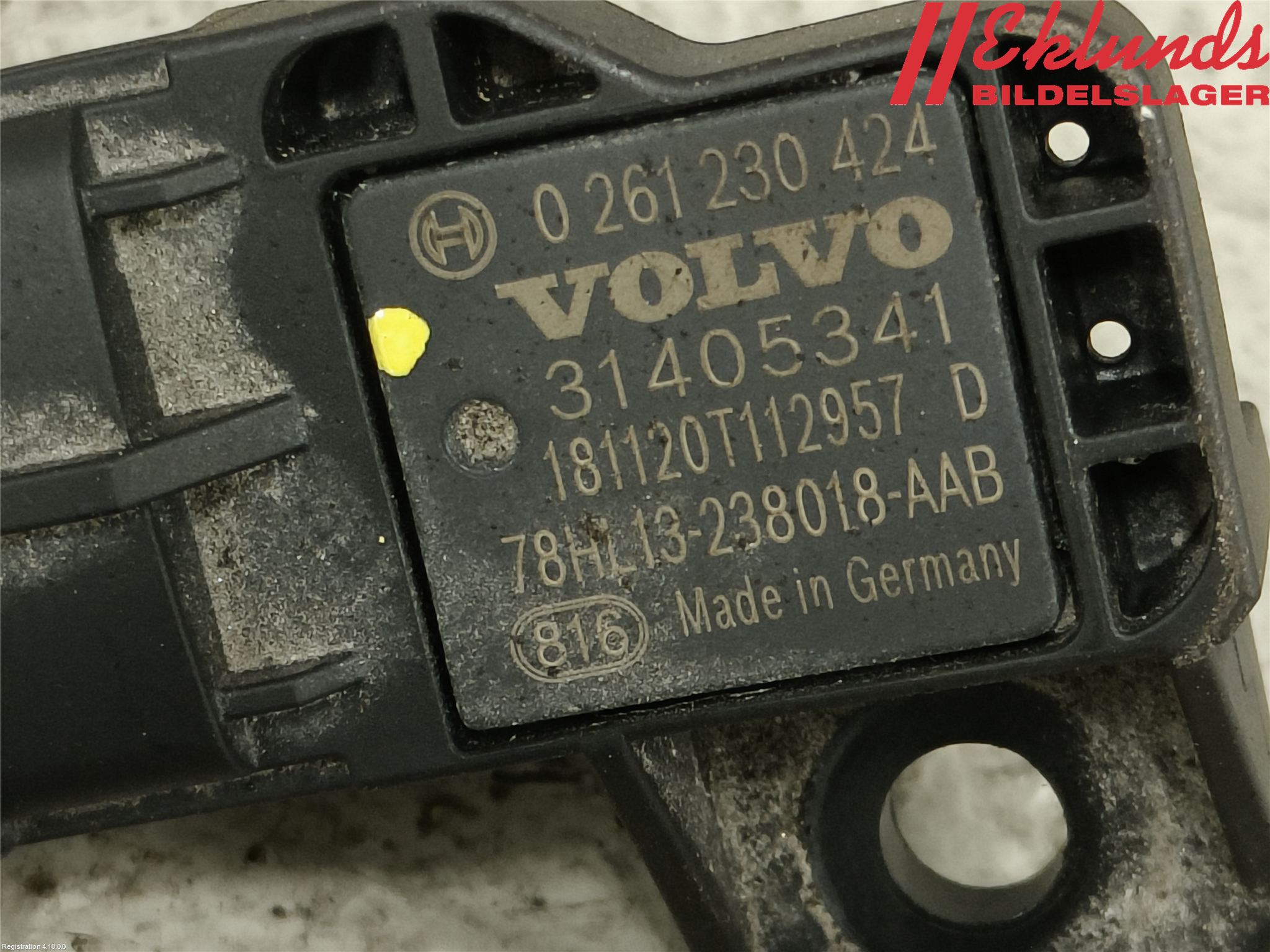 Volvo V60 19- Givare Temp-Tryck Avgas