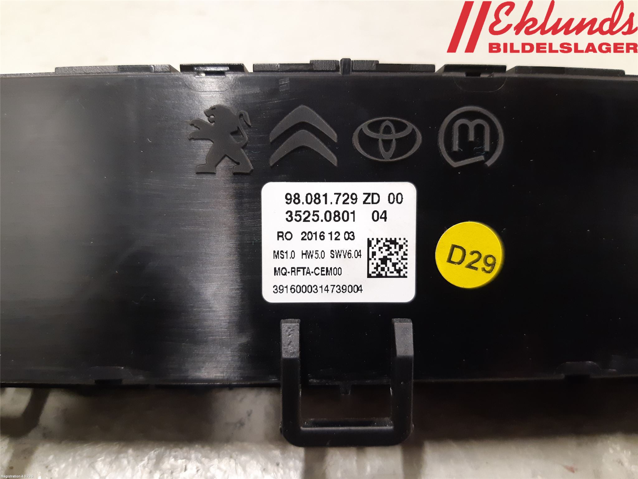 Peugeot EXPERT/E-EXPERT 17- Ac Styrenhet Ac Manöveren