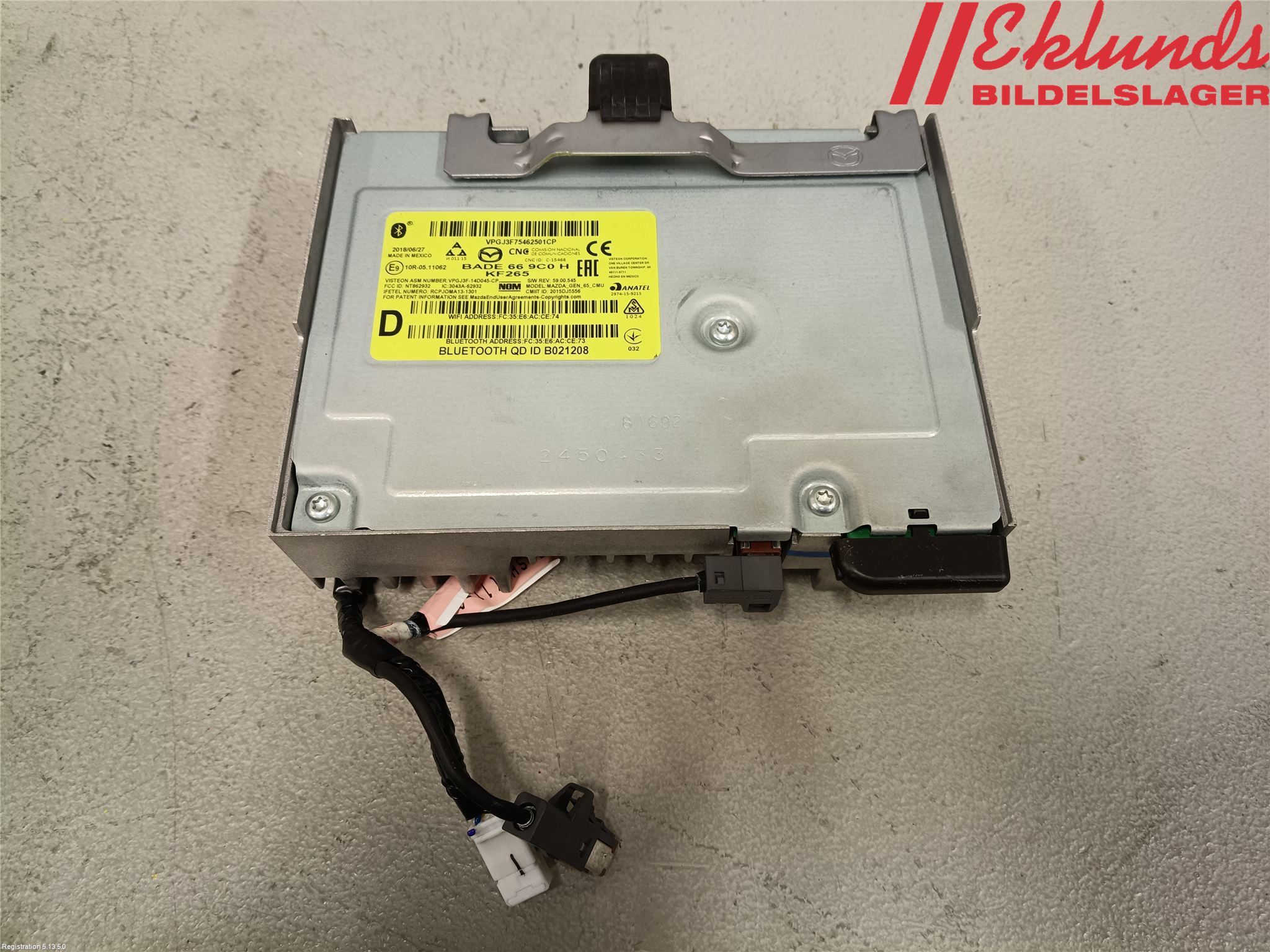 Mazda 2 (DJ) 15-22 Cd Radio - Multimediapanel