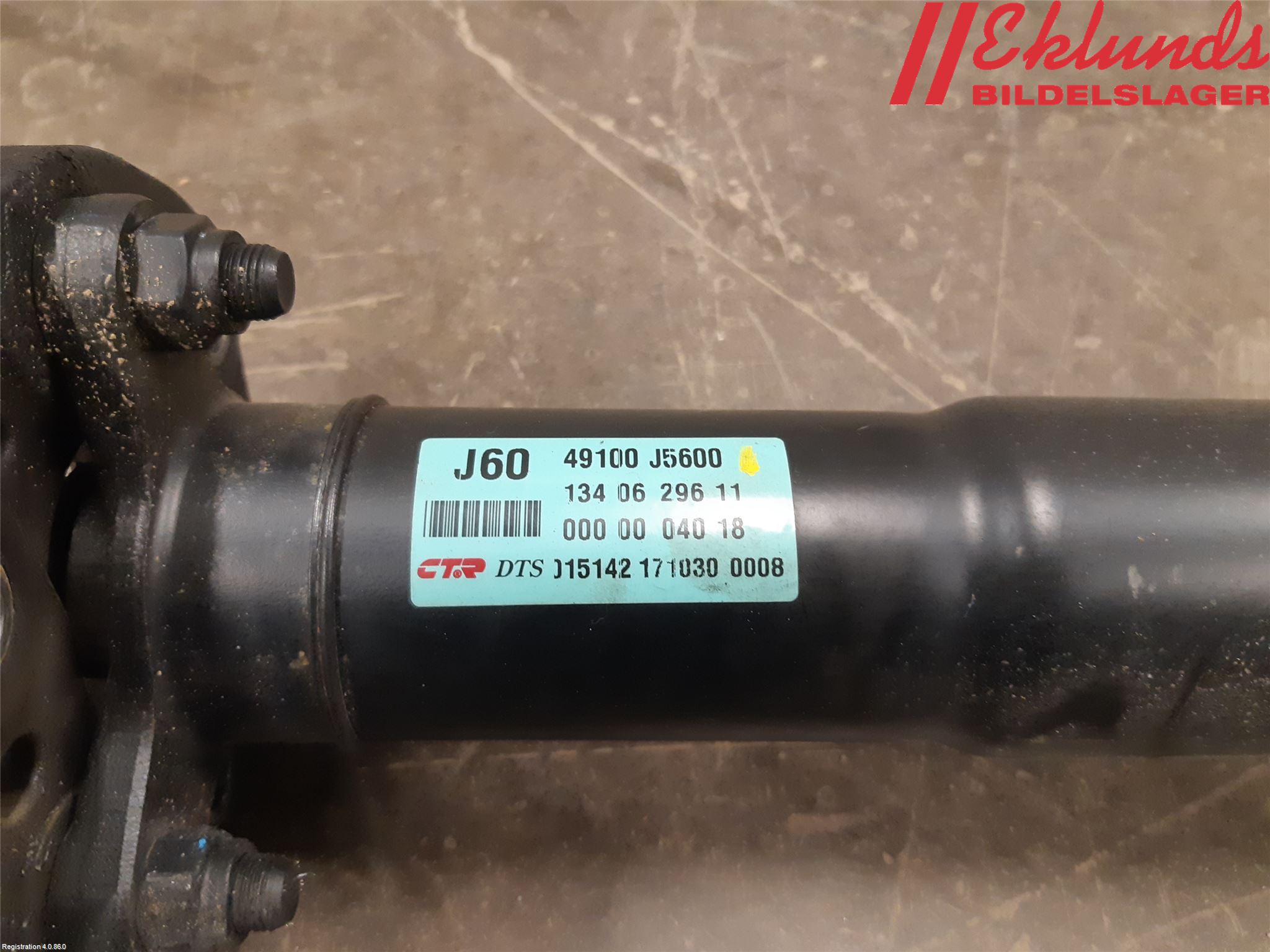 Kia STINGER 18- Mellanaxel Komp