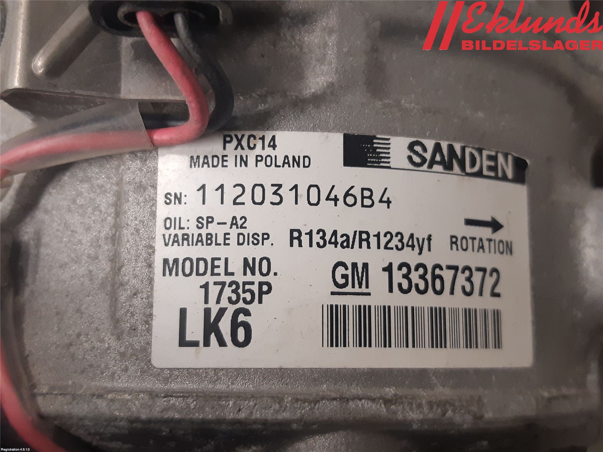 Opel ASTRA K 16-22 Ac Kompressor