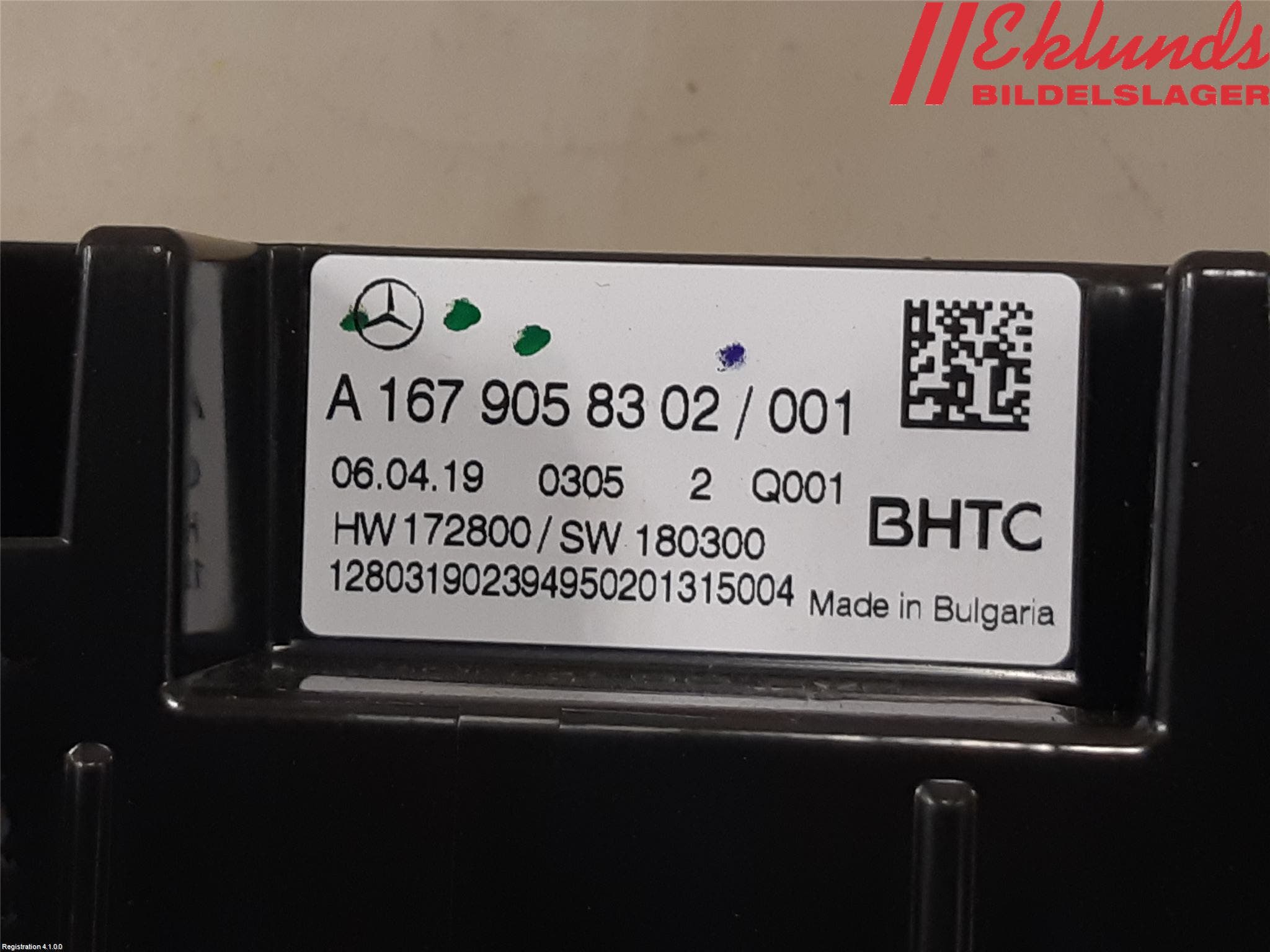 Mercedes-Benz MB CLA-KLASS (C118/X118) 19- Ac Styrenhet Ac Manöveren