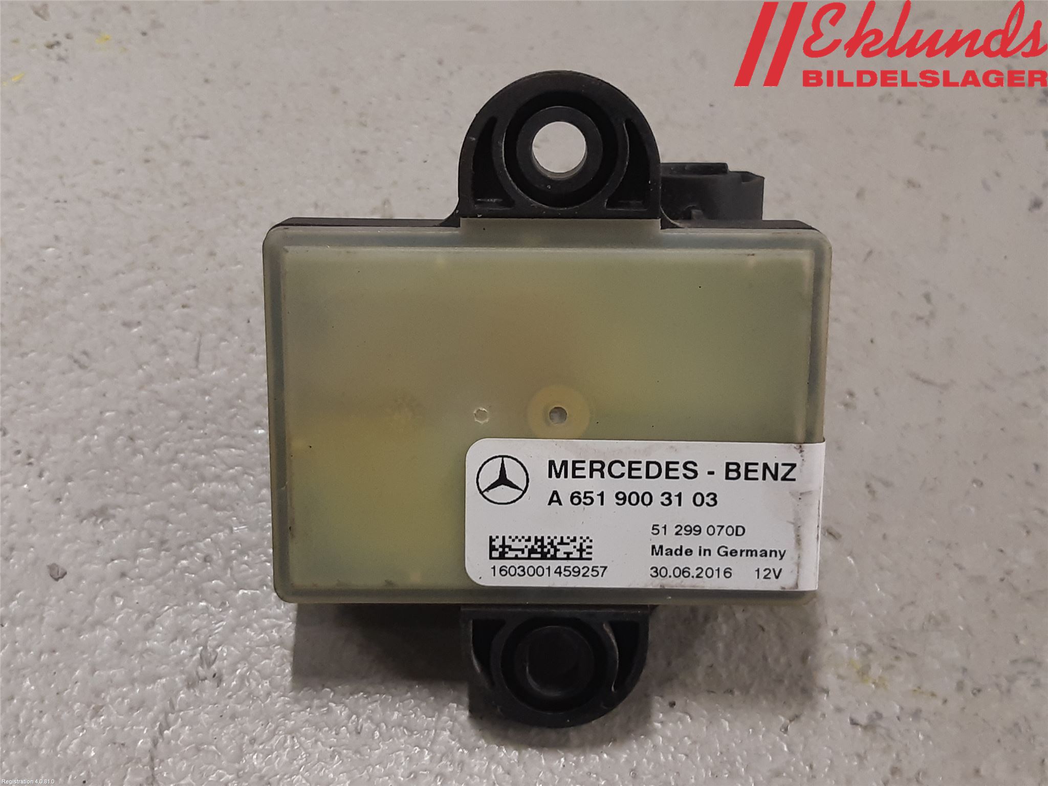 Mercedes-Benz MB CLA-KLASS (C117/X117) 13-19 Relä Glödning Diesel