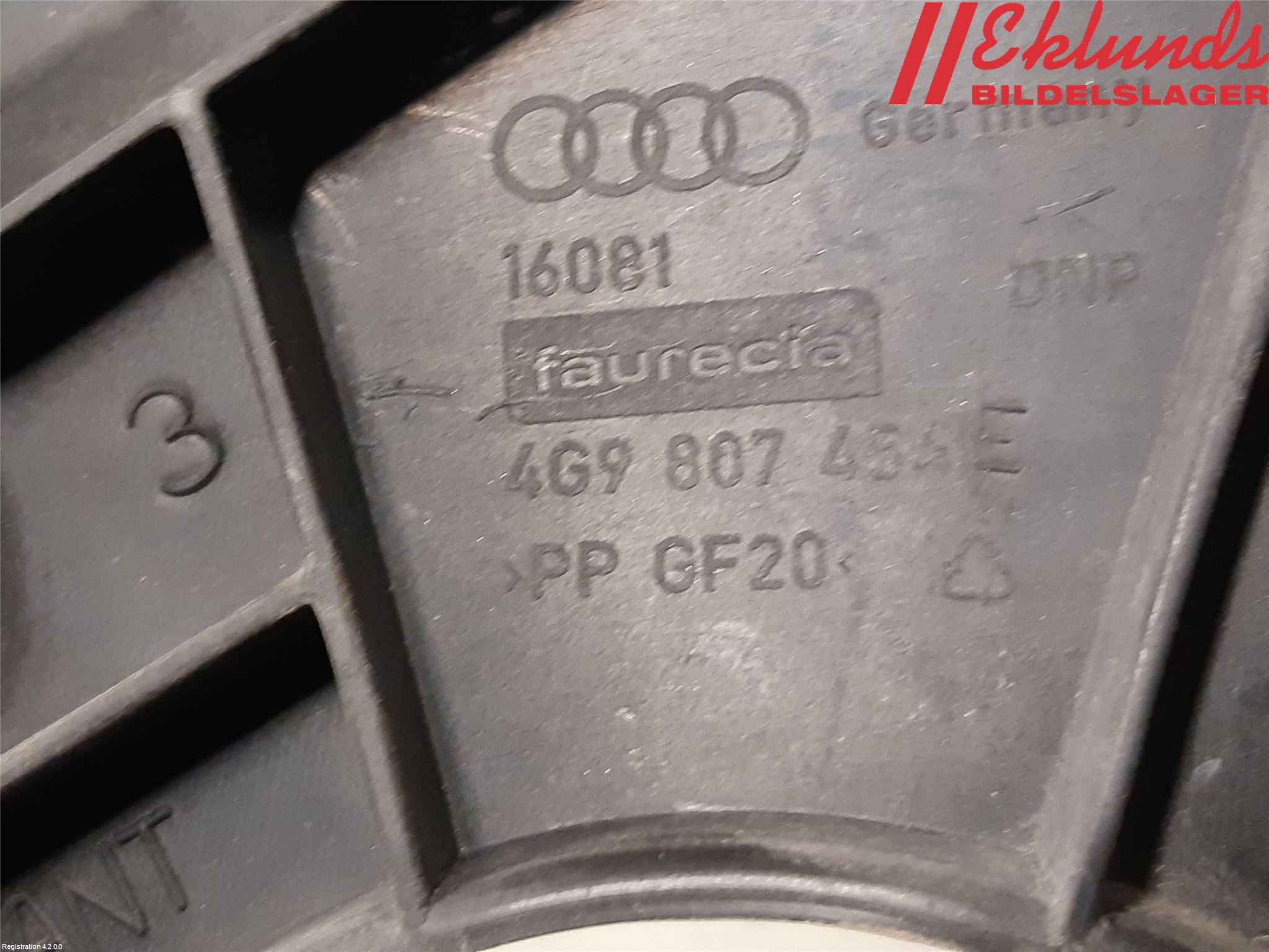 Audi A6/S6 4G 11-18 Stötfångarfäste Bak Vä