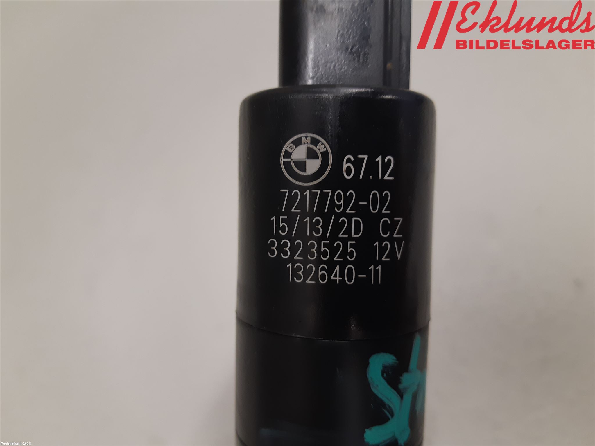BMW 3 F30/F31/F80 12-19 Spolarpump Högtryck