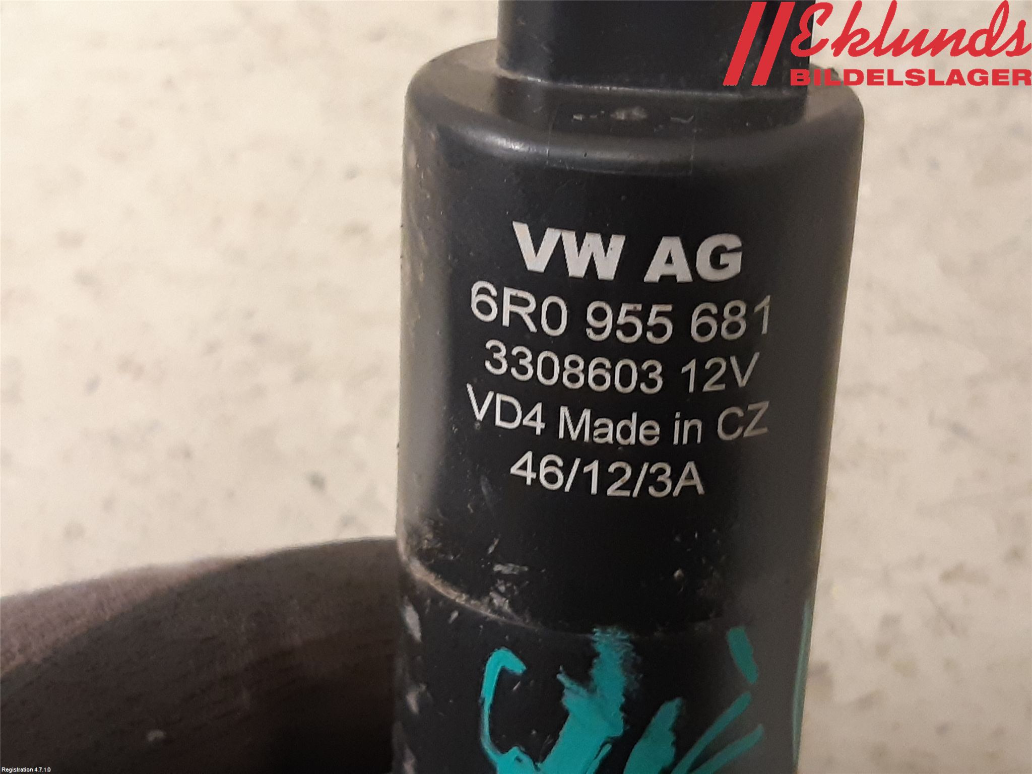 Volkswagen VW PASSAT 11-14 Spolarpump Högtryck