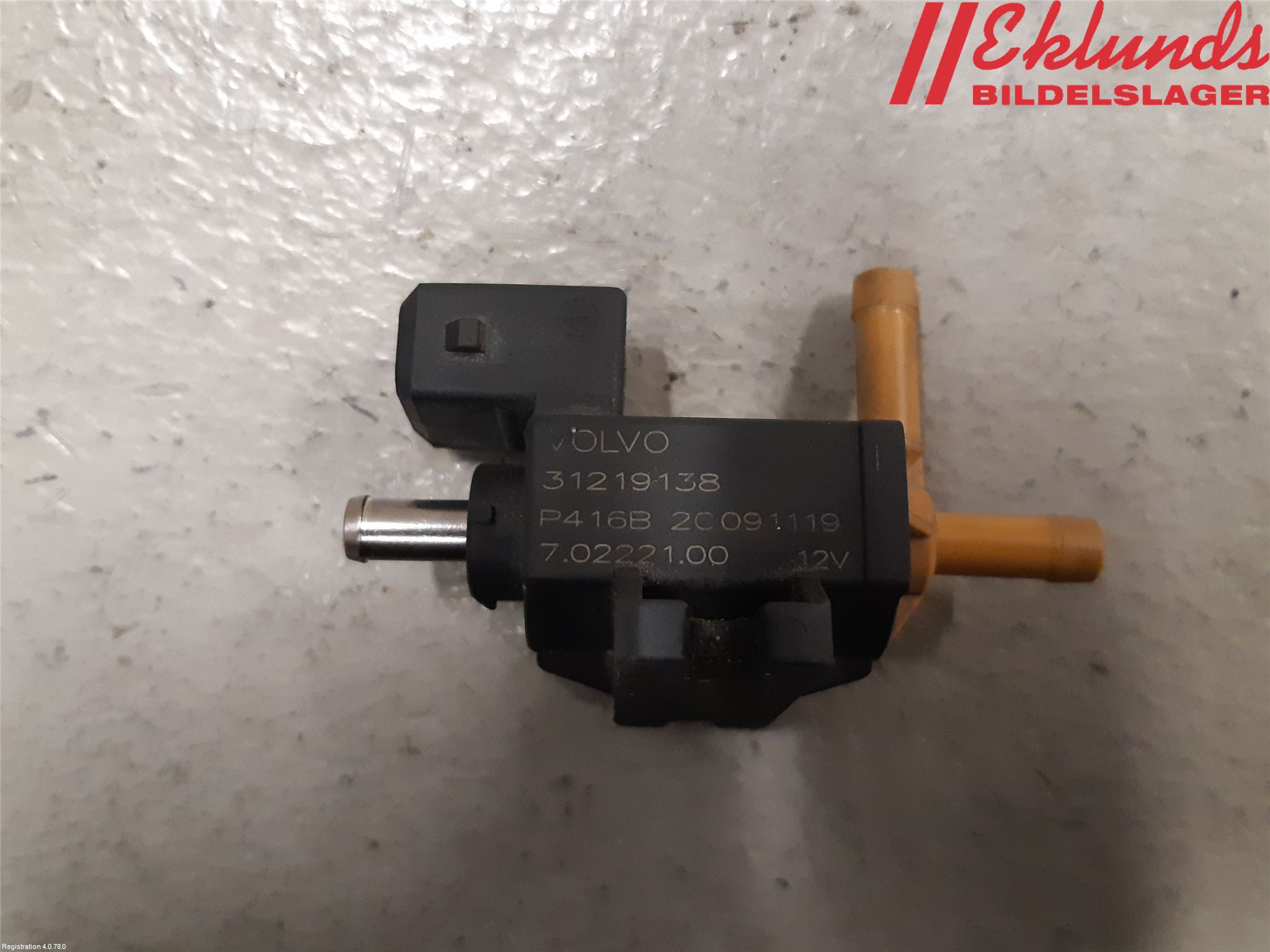 Volvo XC70 08-13 Magnetventil Laddtryck