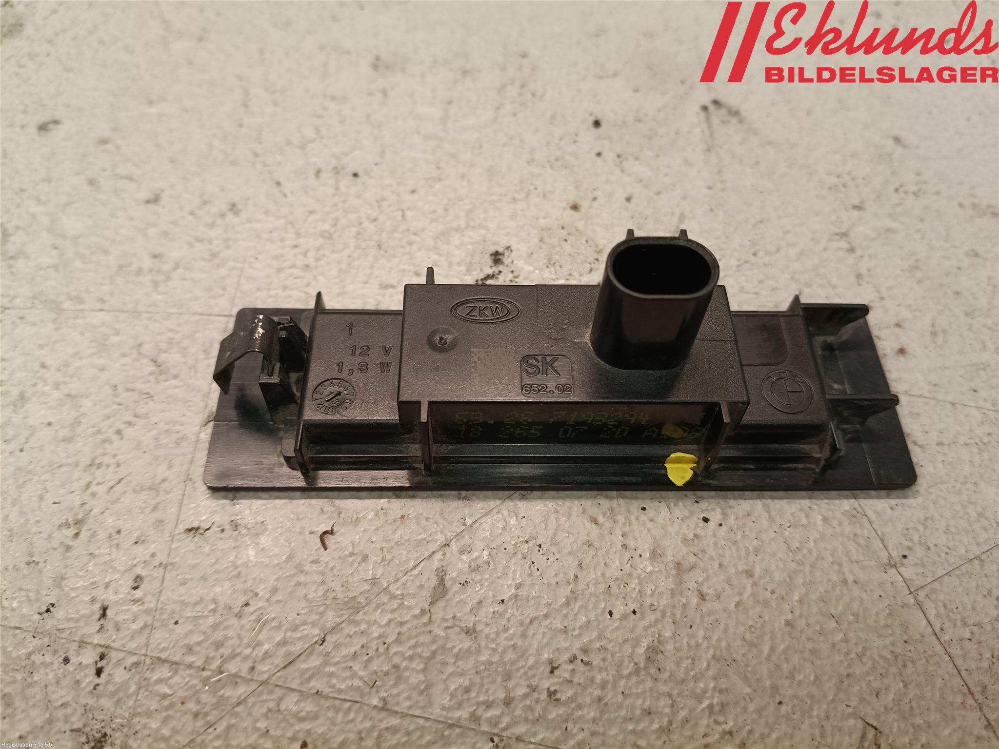 BMW 1 F20/F21 11-19 Skylt Belysning