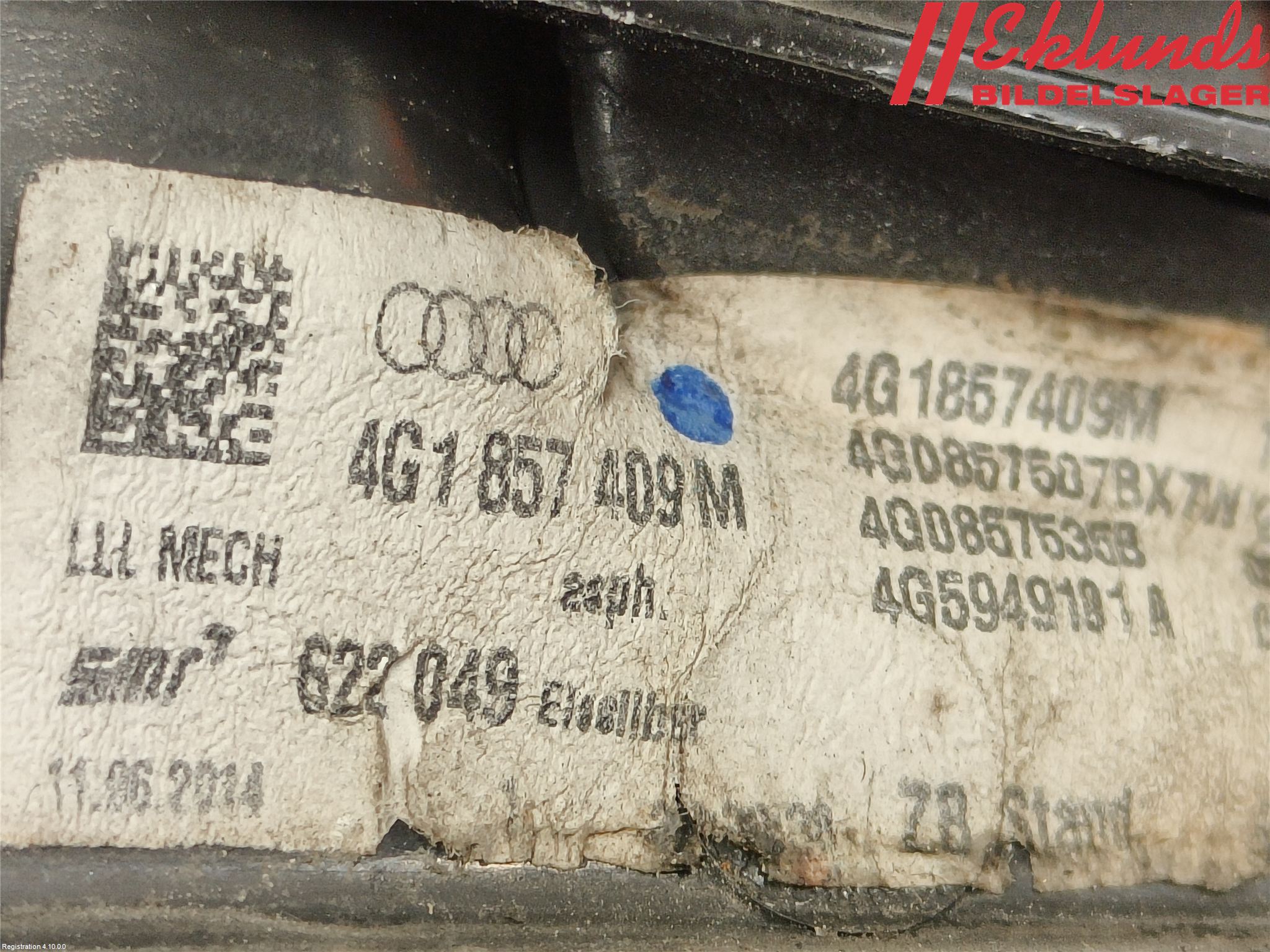 Audi A6/S6 4G 11-18 Spegel Yttre El Vä