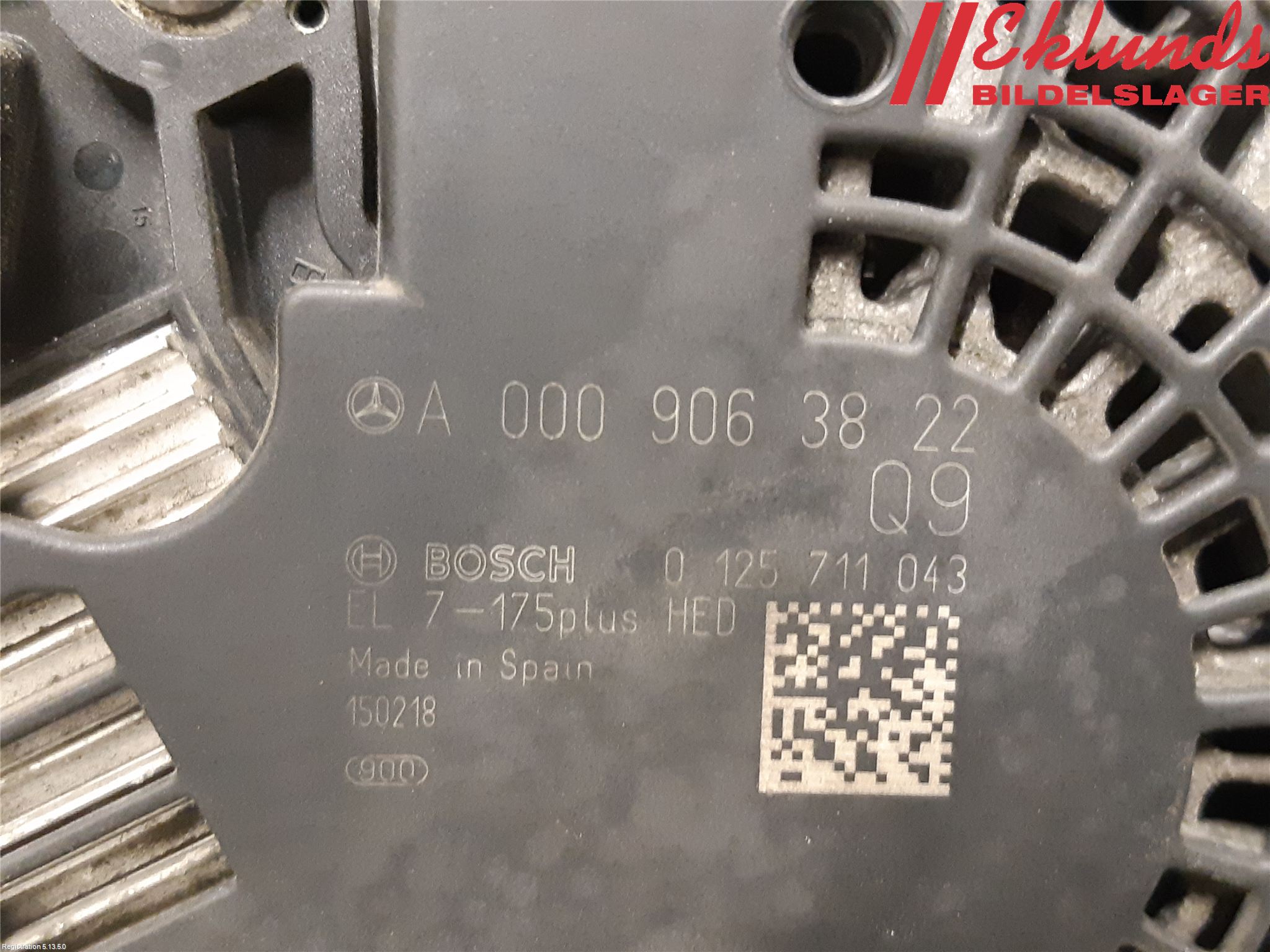 Mercedes-Benz MB A-KLASS (W176) 13-18 Generator