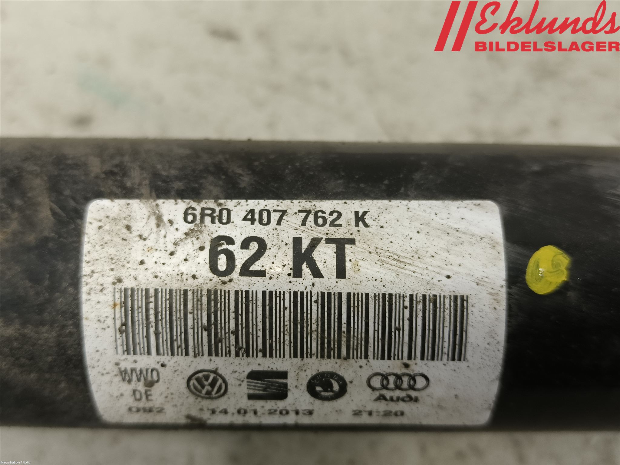 Audi A1/S1 11-18 Drivaxel Fram Höger