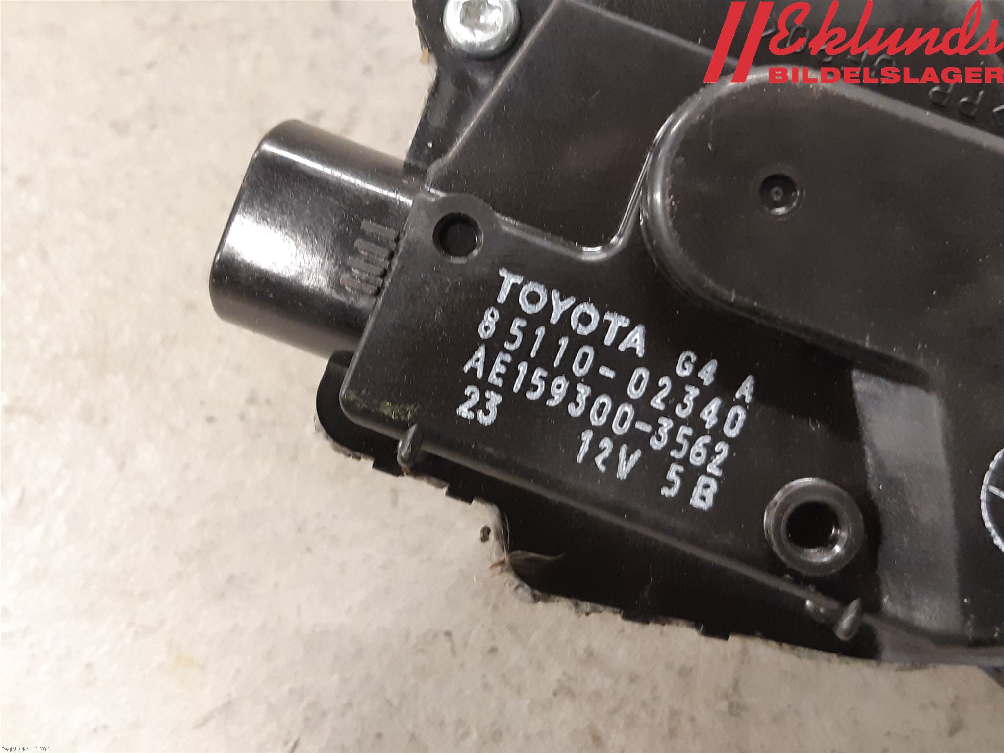 Toyota AURIS 13-19 Torkarmotor Vindruta