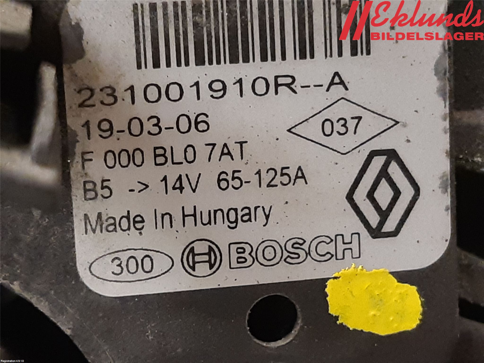 Dacia DOKKER 13- Generator