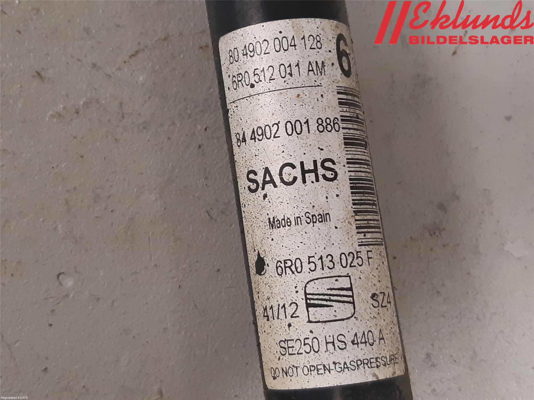 Seat IBIZA IV 08-16 Stötdämpare Bak