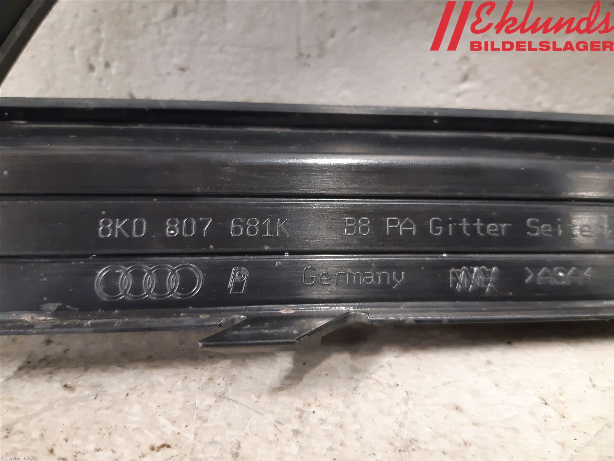 Audi A4 12-15 Dimljussarg Fram