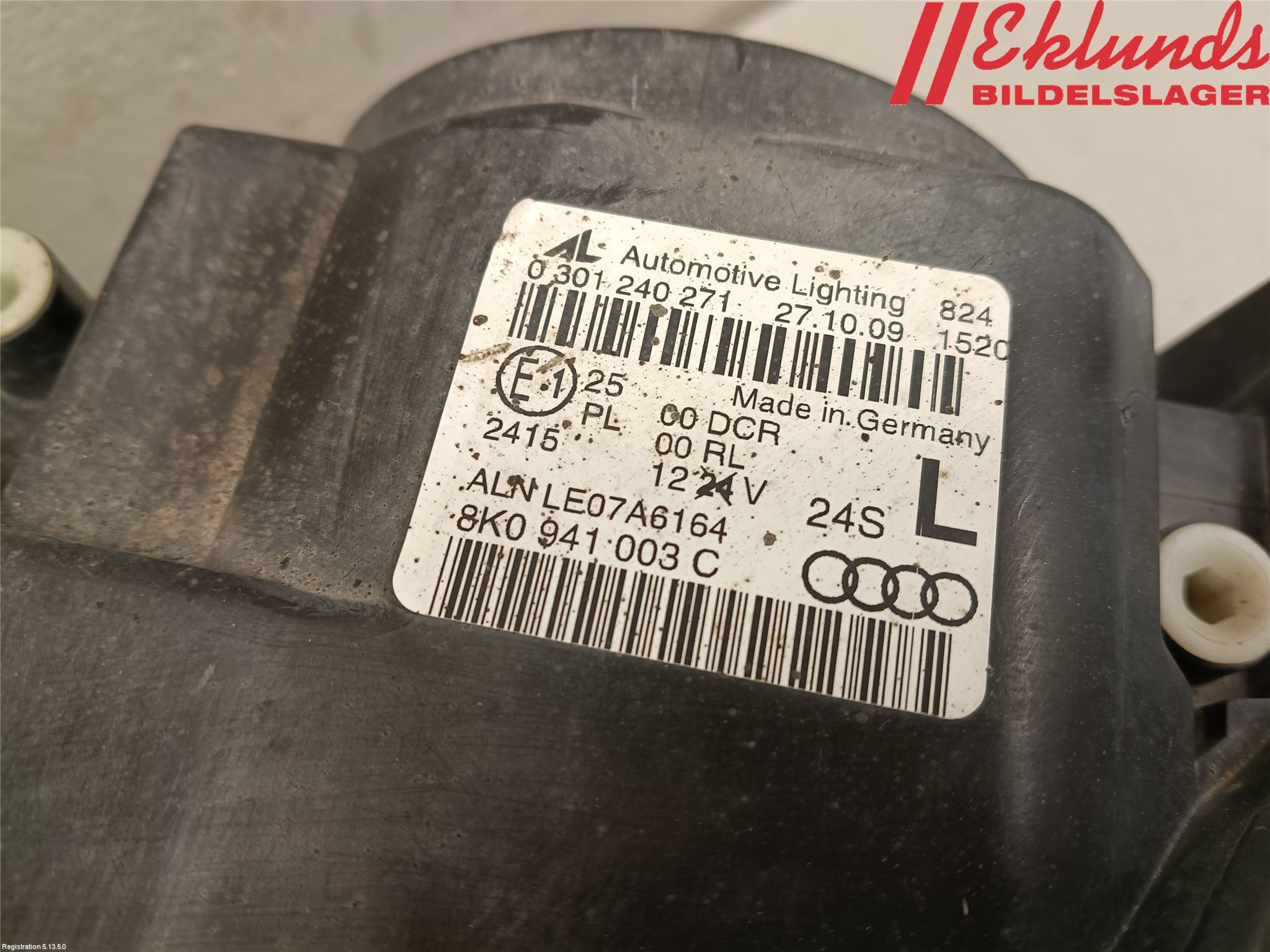Audi A4 ALLROAD 09-16 Strålkastare Vänster