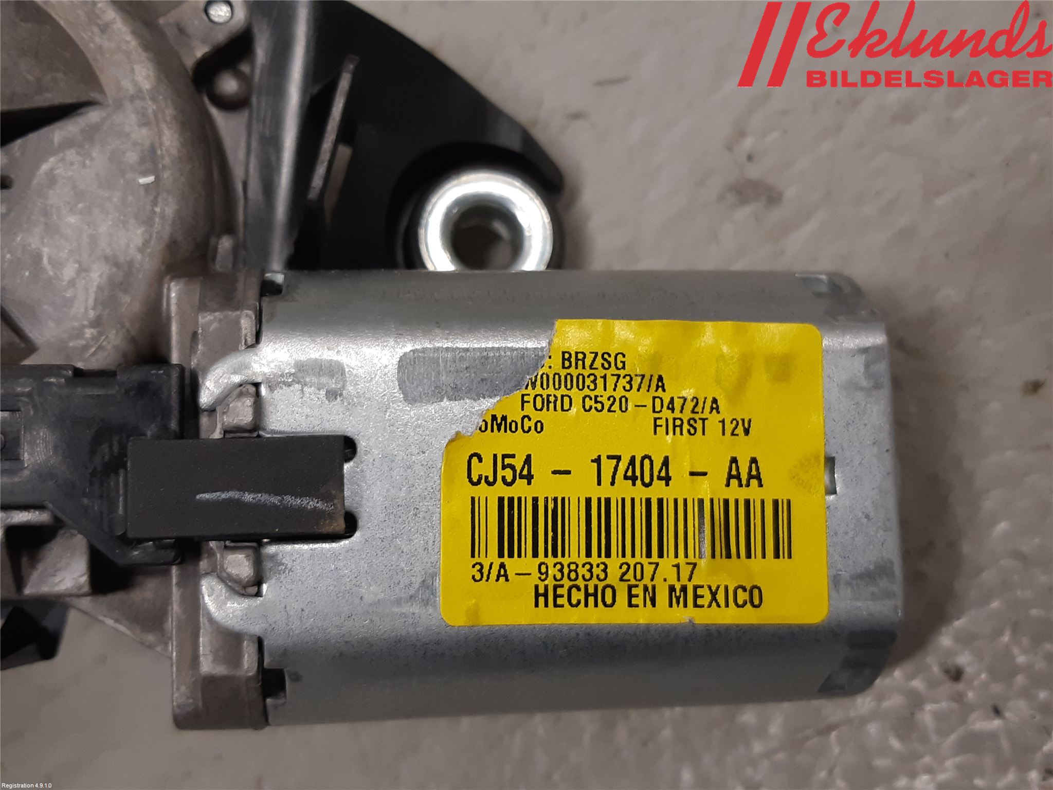 Ford KUGA 17-19 Torkarmotor Baklucka