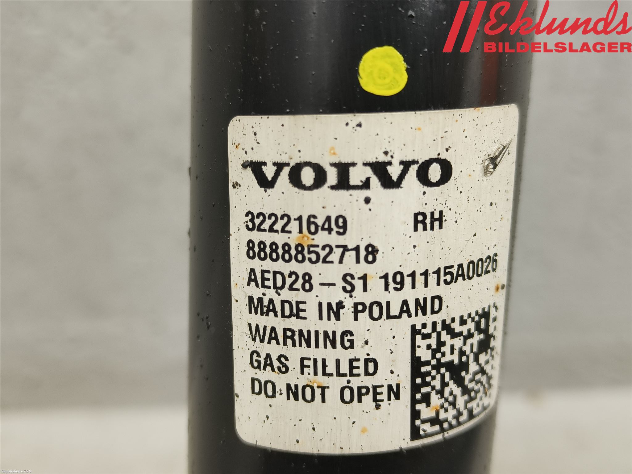 Volvo XC40/RECHARGE 18- Stötdämpare Bak