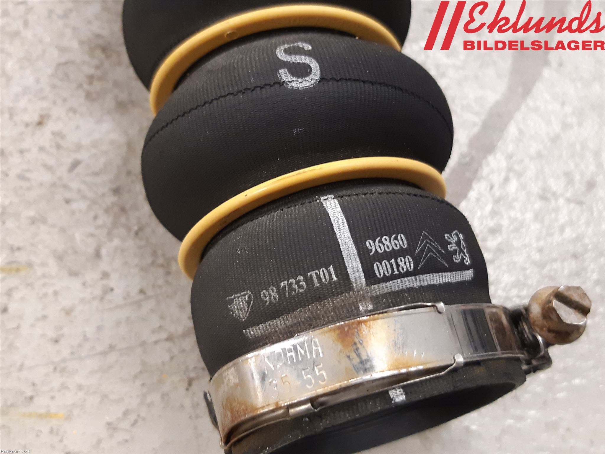 Peugeot PARTNER 08-15 Laddluft-Intercoolerrör