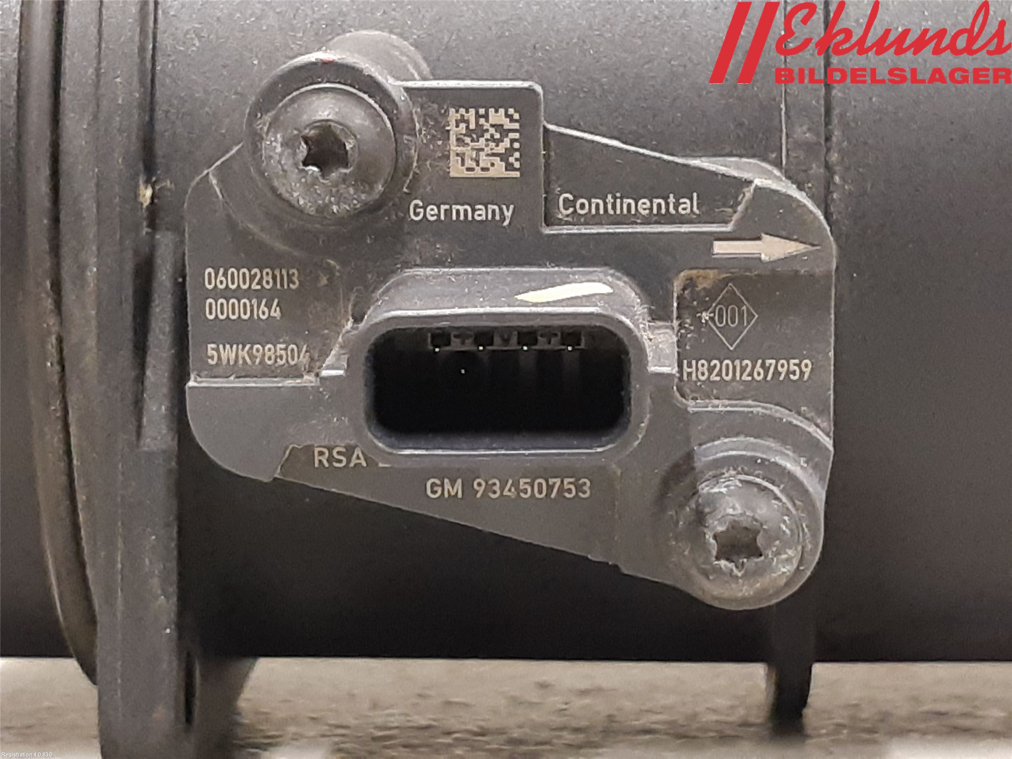 Opel MOVANO B 10-22 Injluftmassamätare