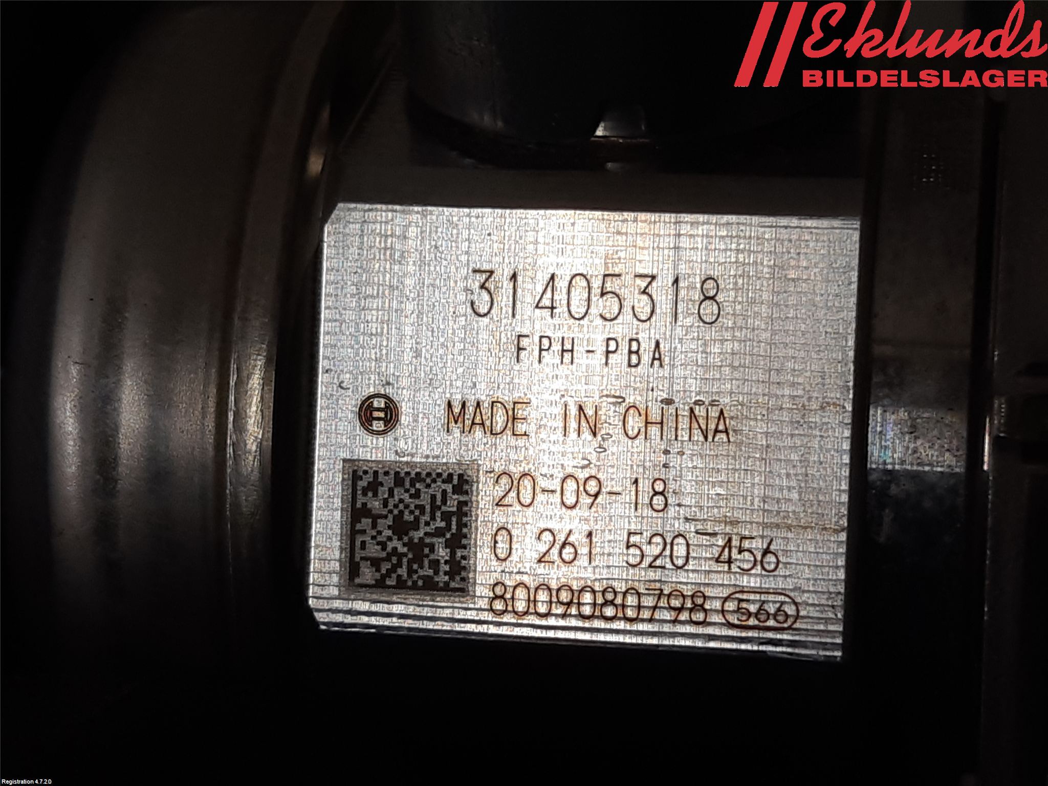 Volvo XC40/RECHARGE 18- Bränslepump Mek