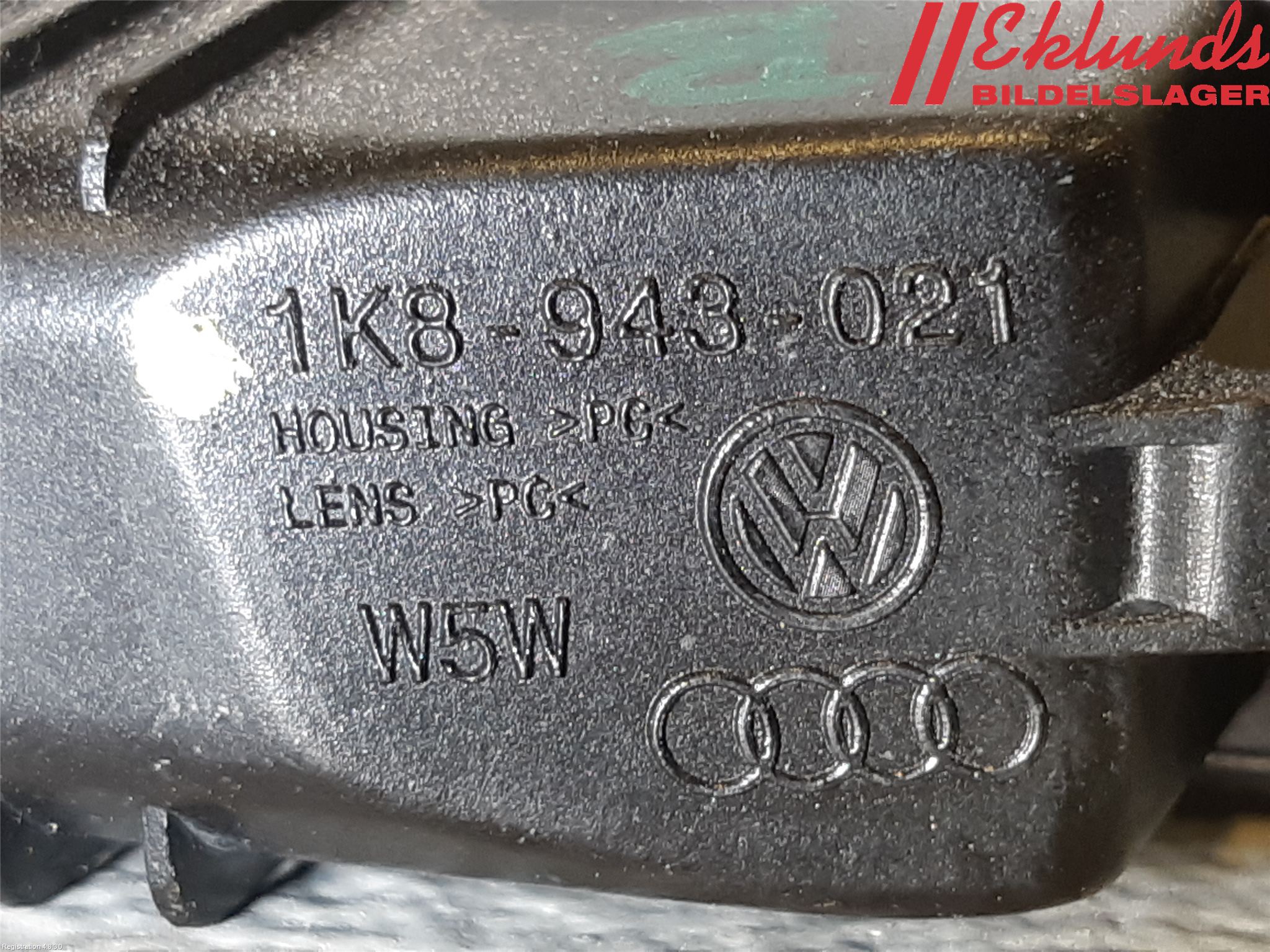 Volkswagen VW GOLF / E-GOLF VII 13-20 Skylt Belysning