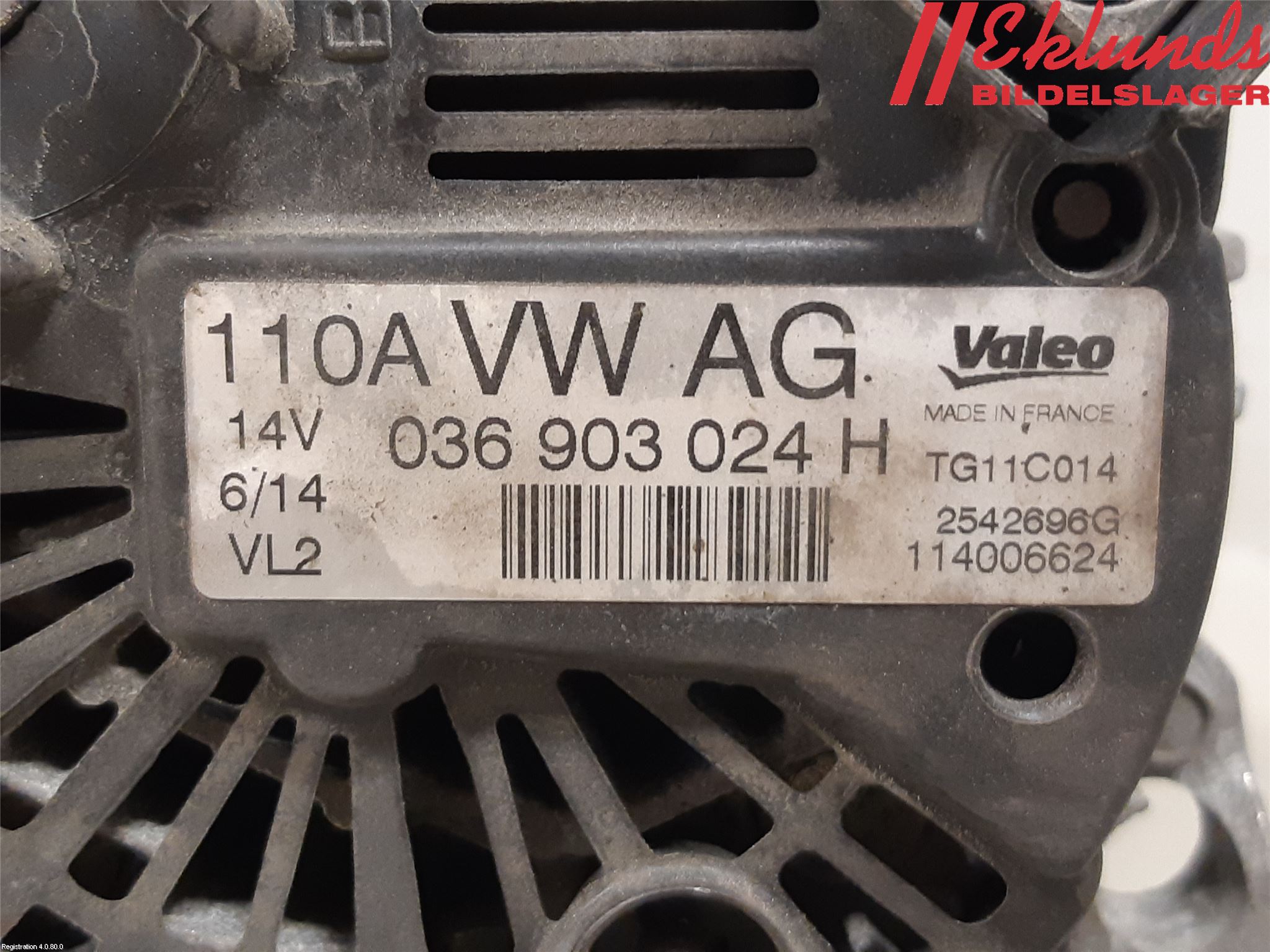 Volkswagen VW POLO 10-17 Generator