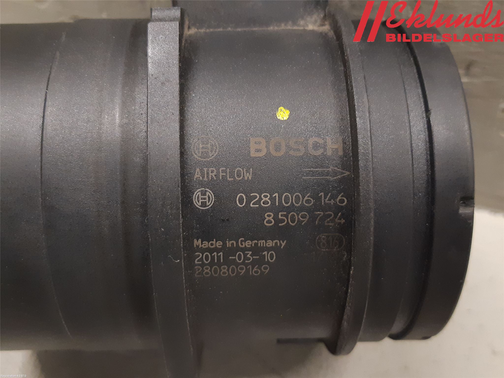 BMW X1 E84 10-15 Injluftmassamätare