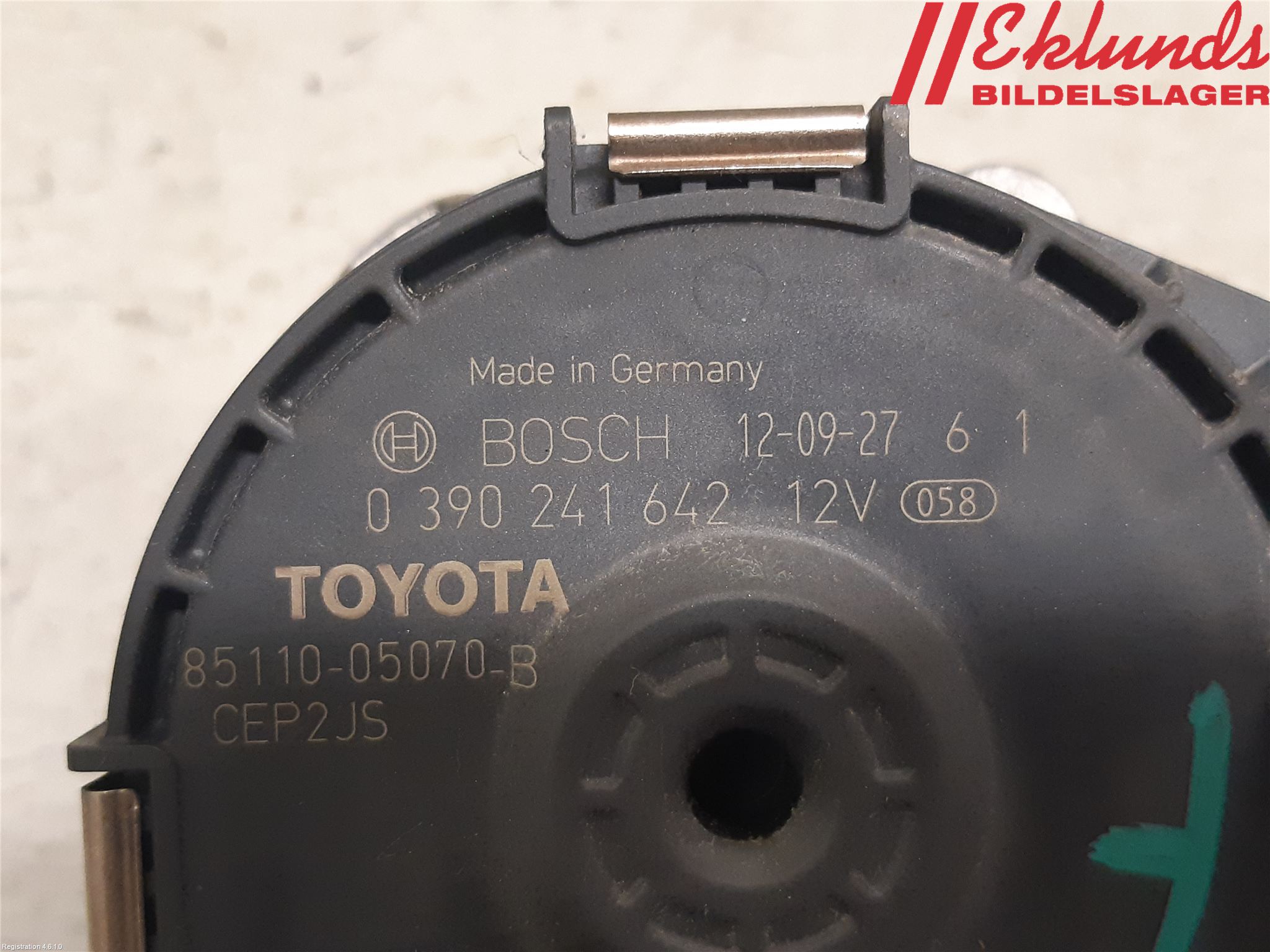 Toyota AVENSIS 09-15 Torkarmotor Vindruta